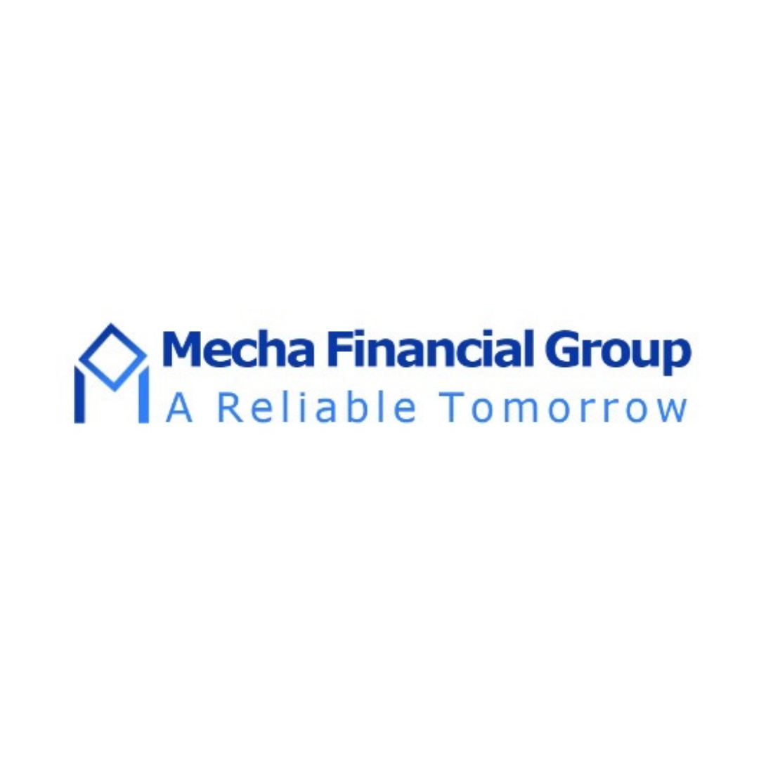 Mecha Financial Group logo with the tagline "A Reliable Tomorrow" in blue text.