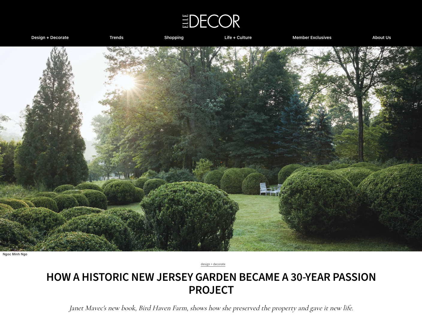 Elle Decor How a Historic New Jersey Garden Became a 30-year Passion Project