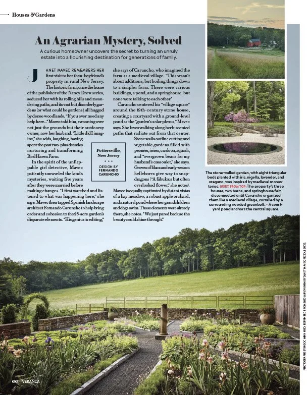 Veranda Magazine, Page about Bird Haven Farm