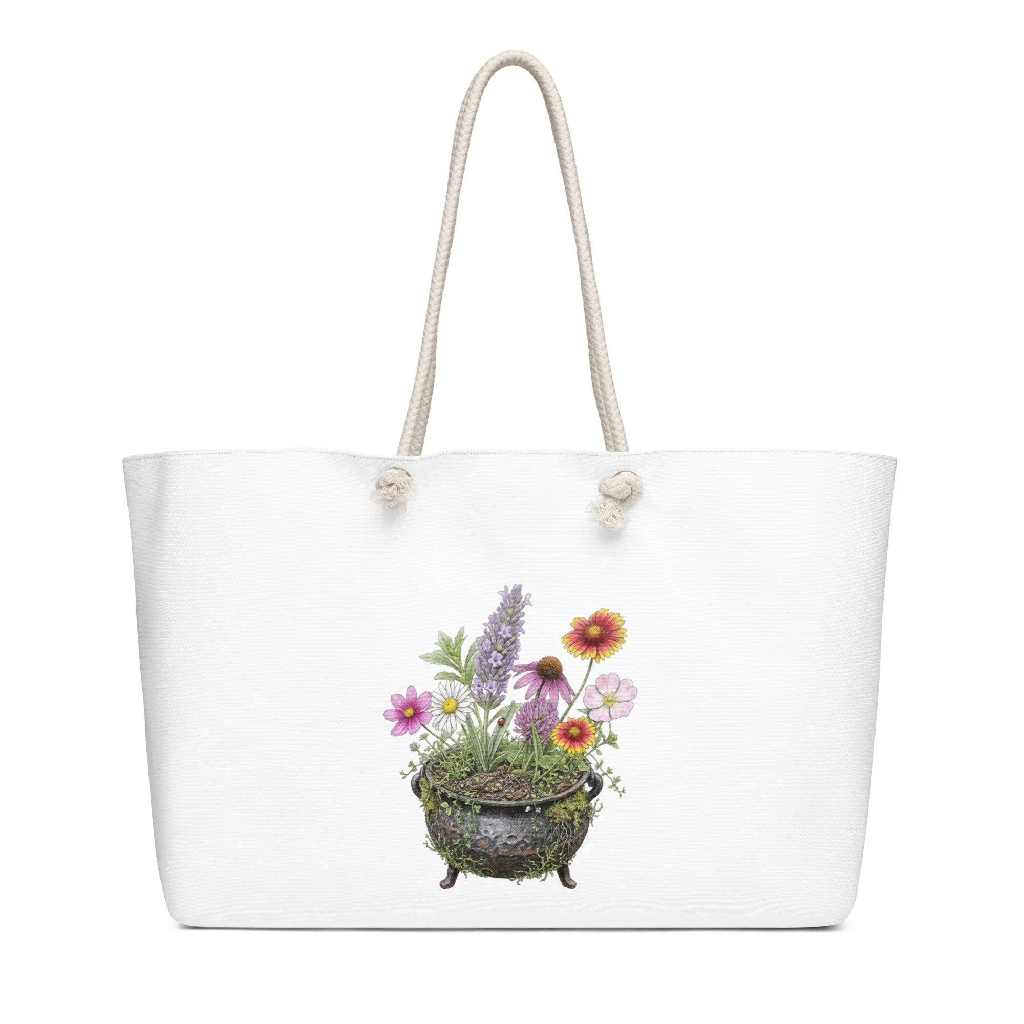 Witchy Spring Oversized Weekender Bag
