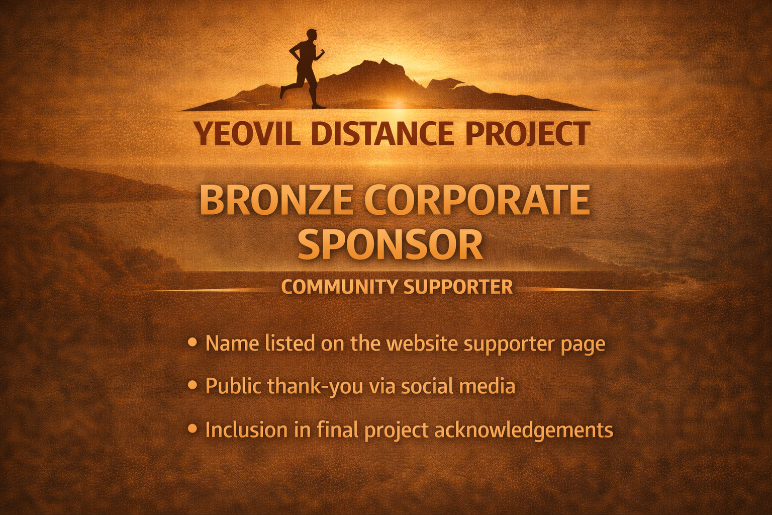 Bronze Corporate Sponsorship Package