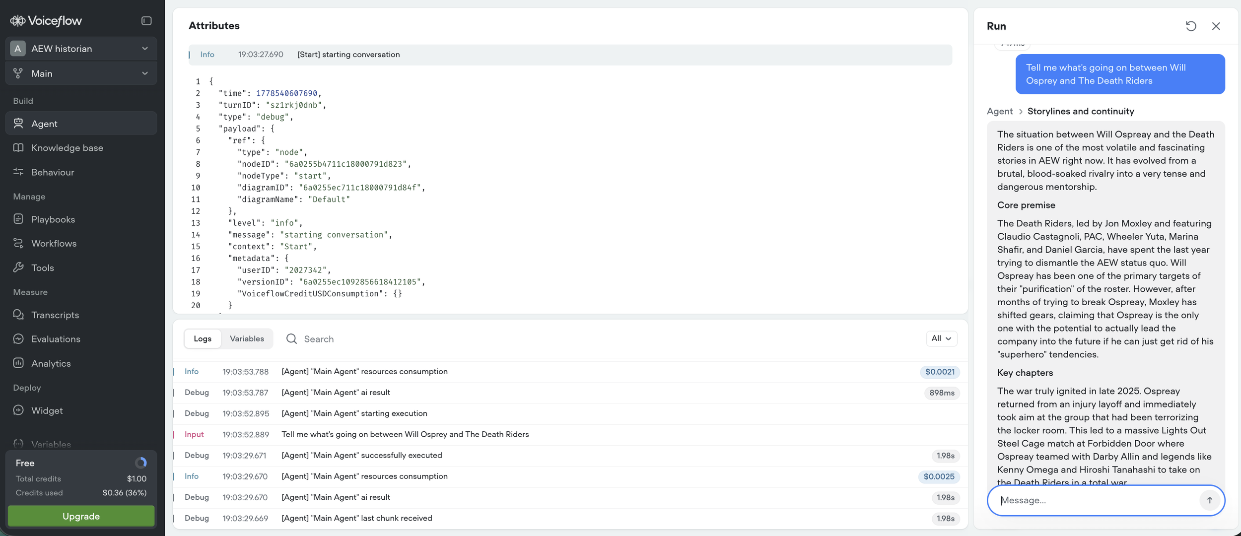 Here you can see that post-update, the bot's responses were a bit shorter. But, I think more refinement is needed as it still isn't quite meeting the 'savvy friend' persona. The work continues (at least until I run out of credits)