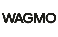 Wagmo logo in black on a white background