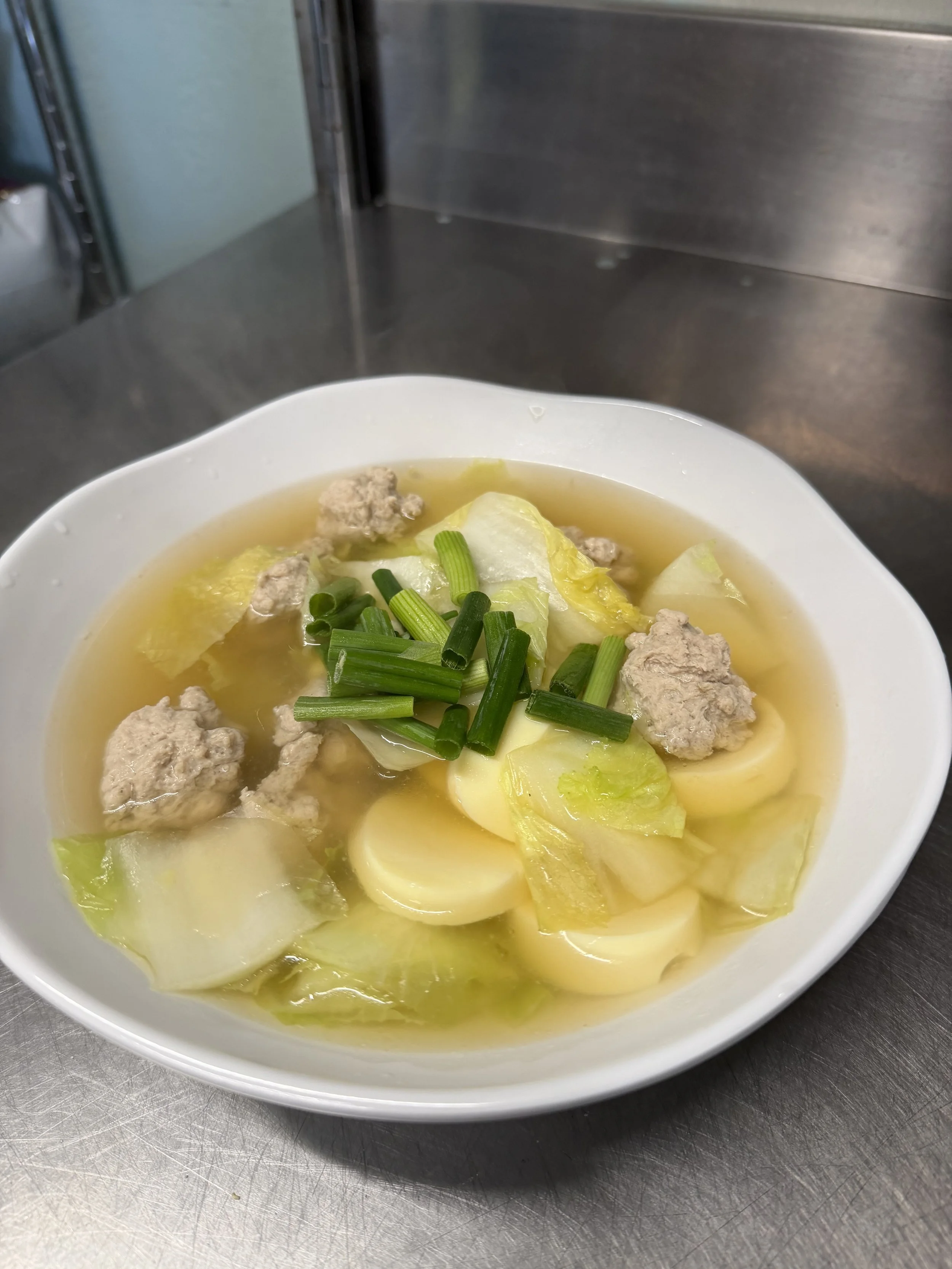 Tofu & Minced Chicken Soup