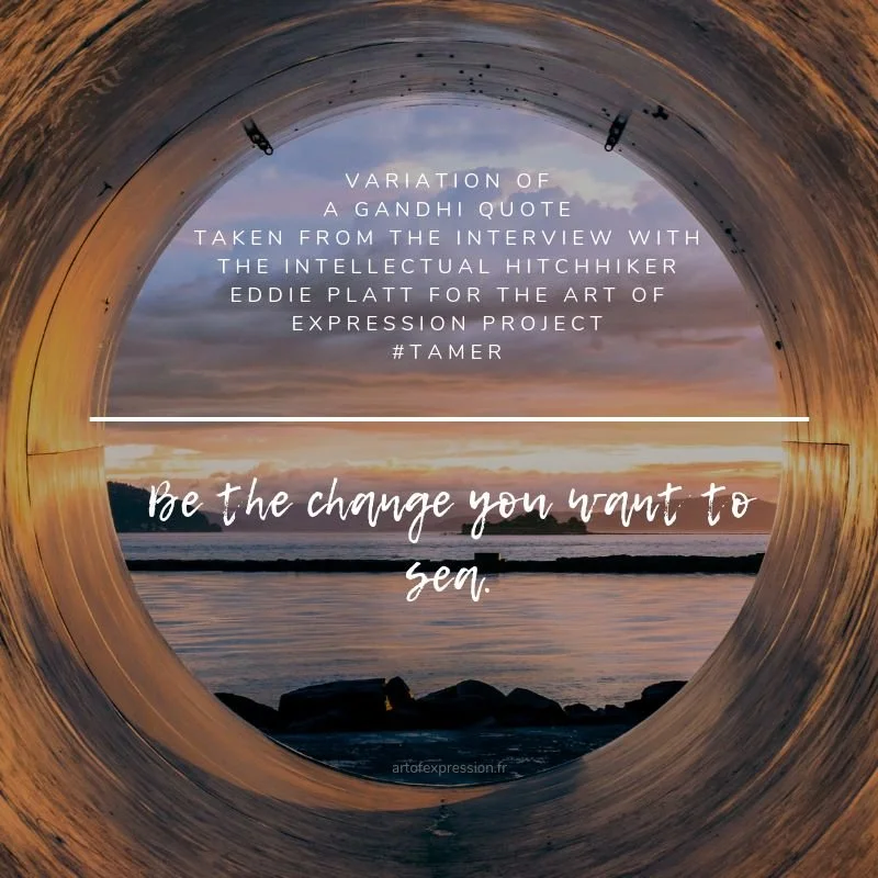 Wrote and published an Interview in English and called it the "Intellectual Hitchhiker", then had it translated into French and translated into German.