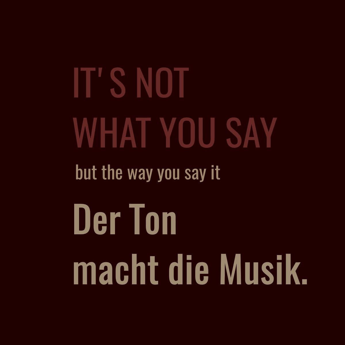 Feel - See - Listen. The Order I follow.