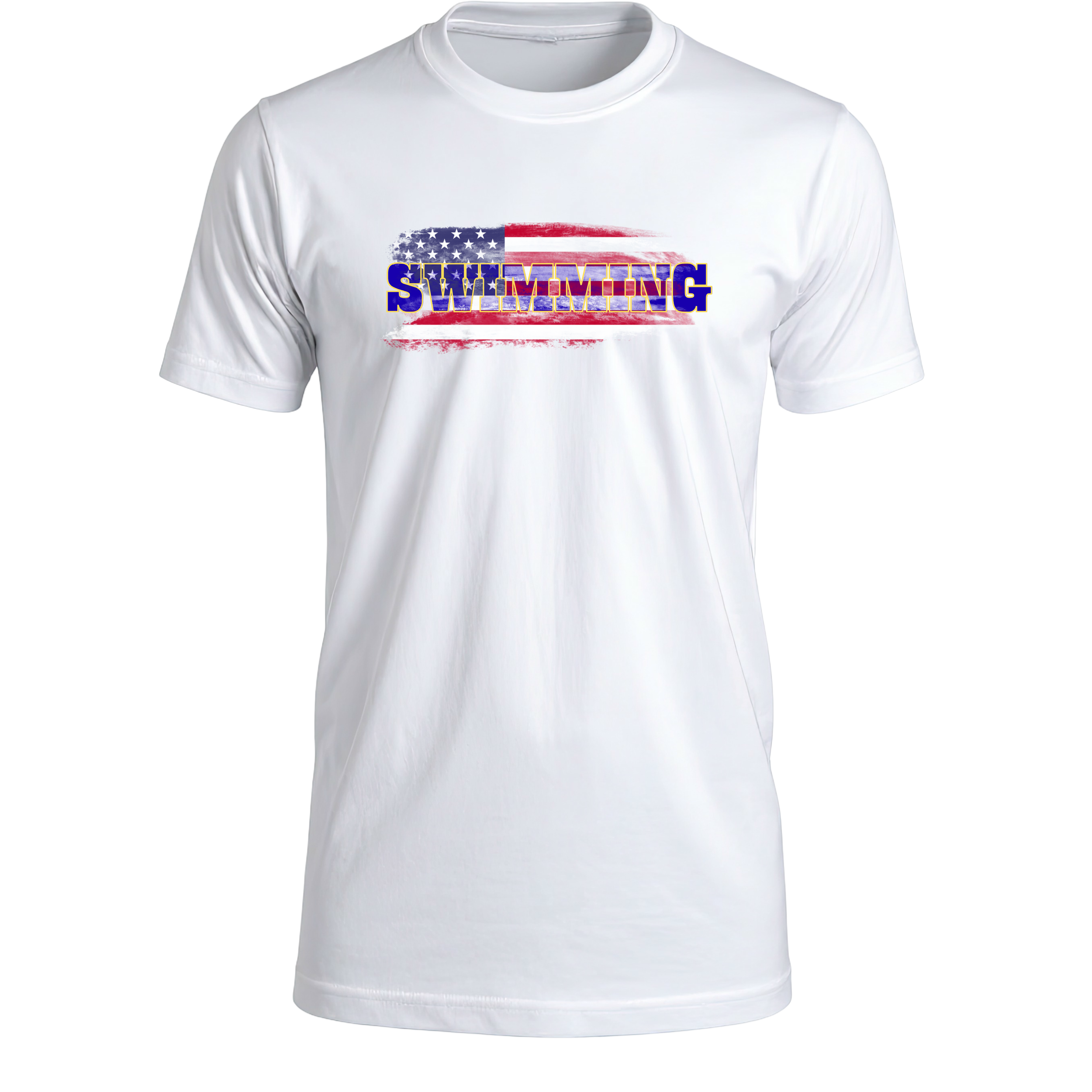 Patriotic American Swimming T-Shirt