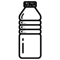 Illustration of a bottle of water.
