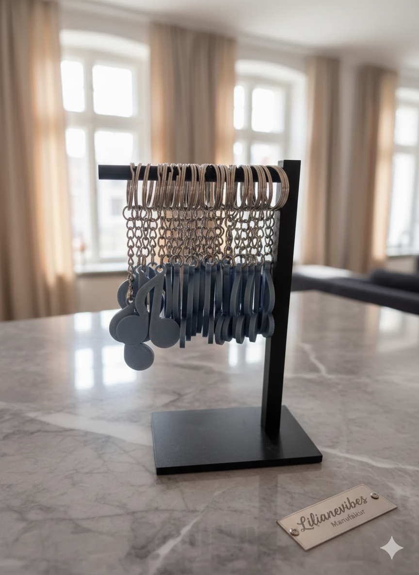 3D-Schlüsselanhänger „Notenschlüssel“ – Das Geschenk für Musiker