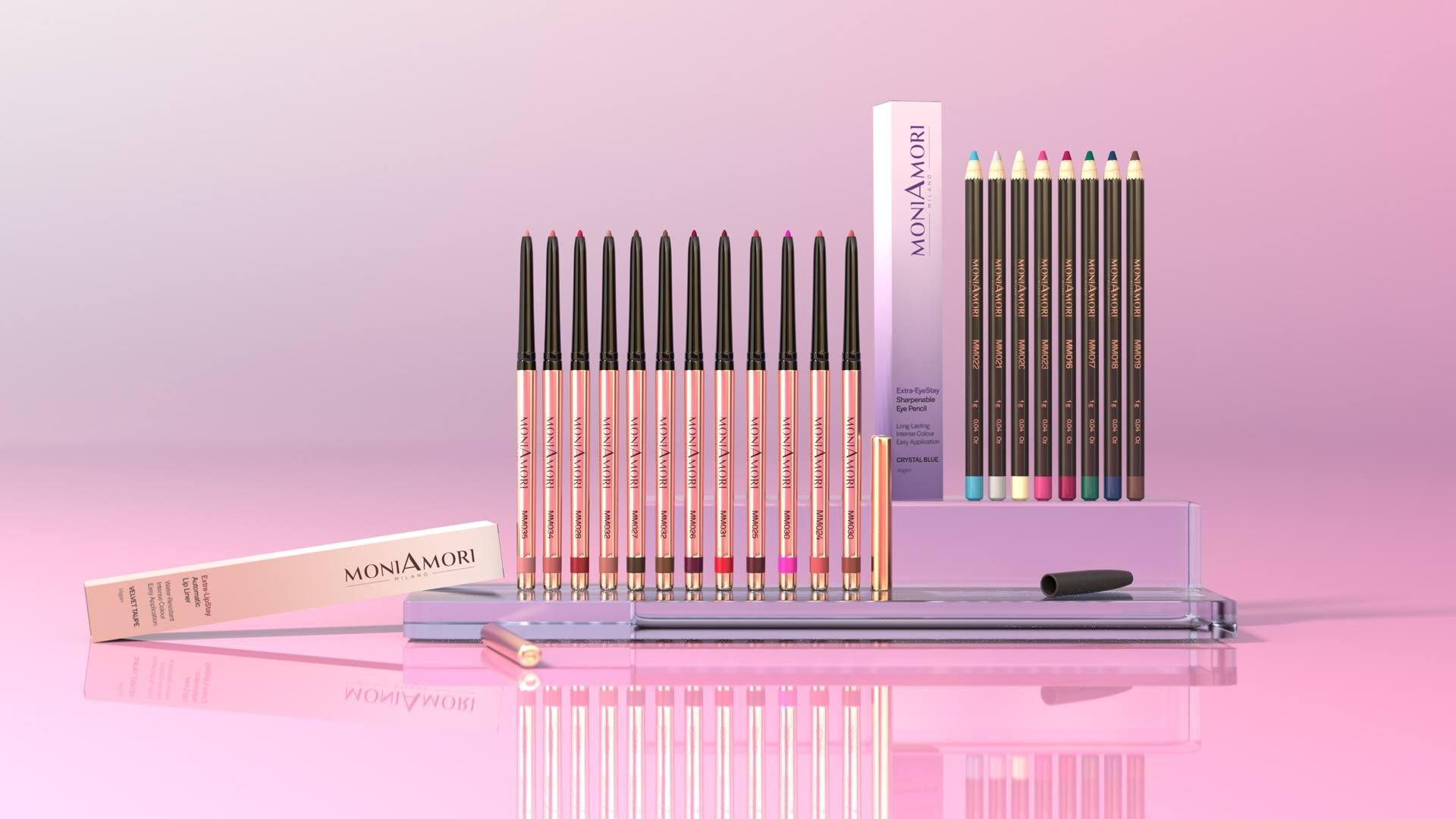 MoniAmori | Das „Extra-Stay“ Komplett-Set – Augen- & Lippenstifte inkl. Gratis Stifterolle