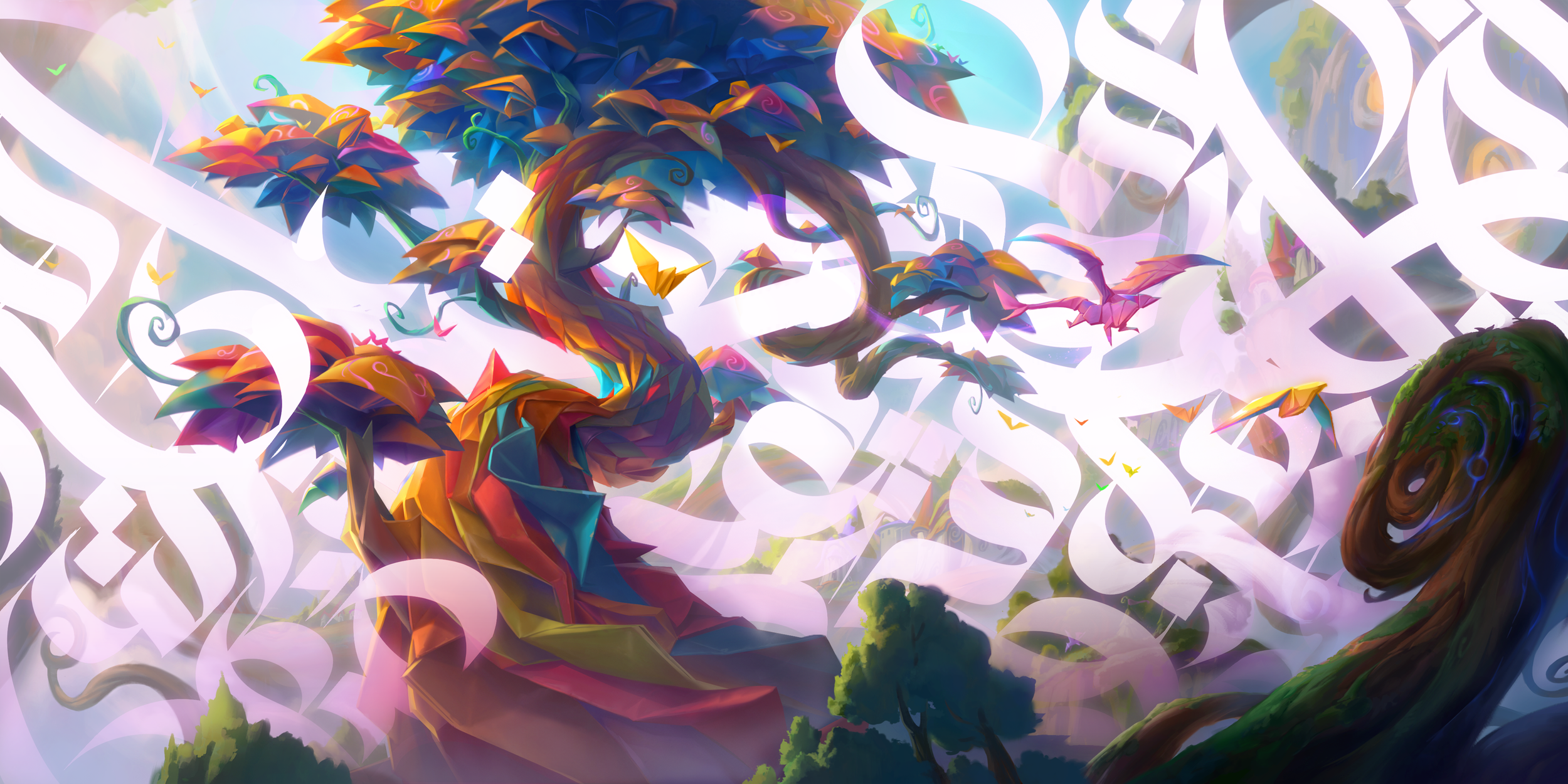 League and VALORANT caligraphy