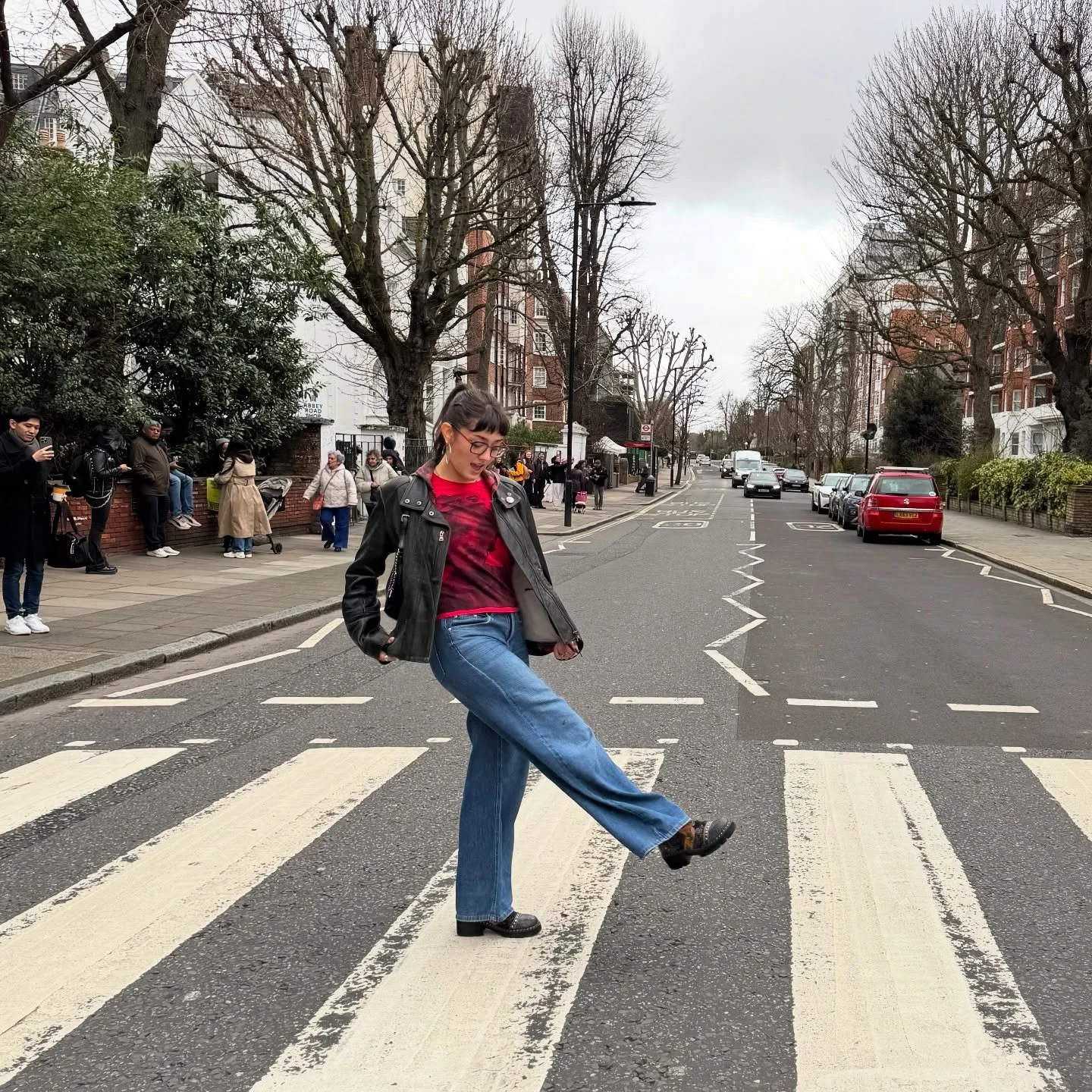 my George Harrison shirt made it to Abbey Road!!! 
will be selling these at VCS Open Studios at the end of April, and they are always available for purchase through dm as well! (maybe one day they&rsquo;ll be at the abbey road shop too :))

was excit