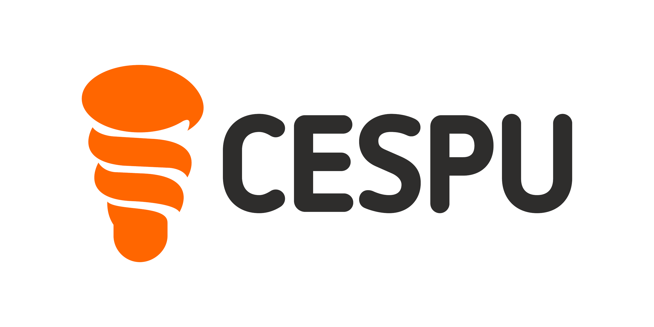 CESP launched a spiral-shaped orange and black logo with the black text 'CESPU' to the right.