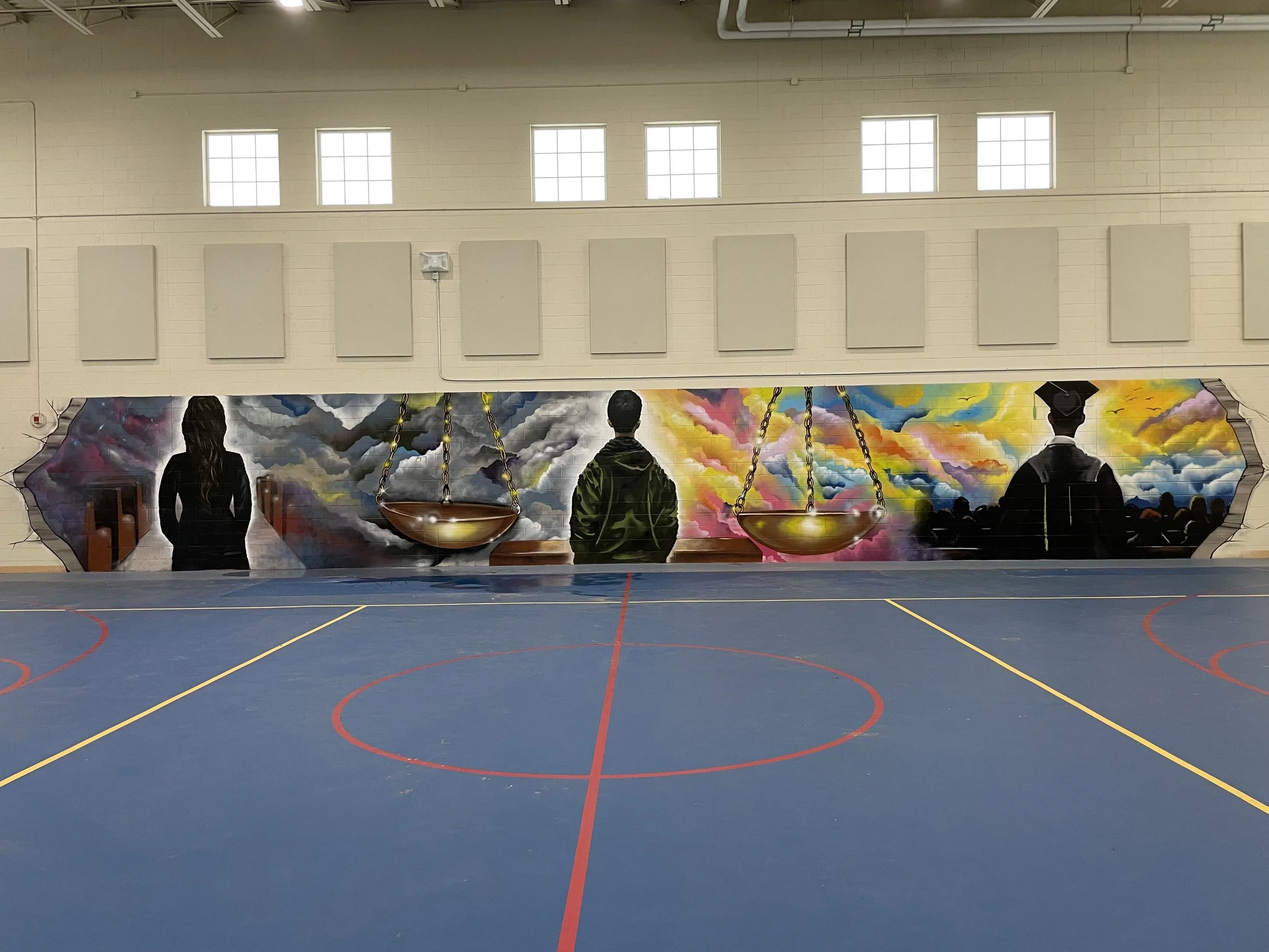 Mural done with incarcerated youth