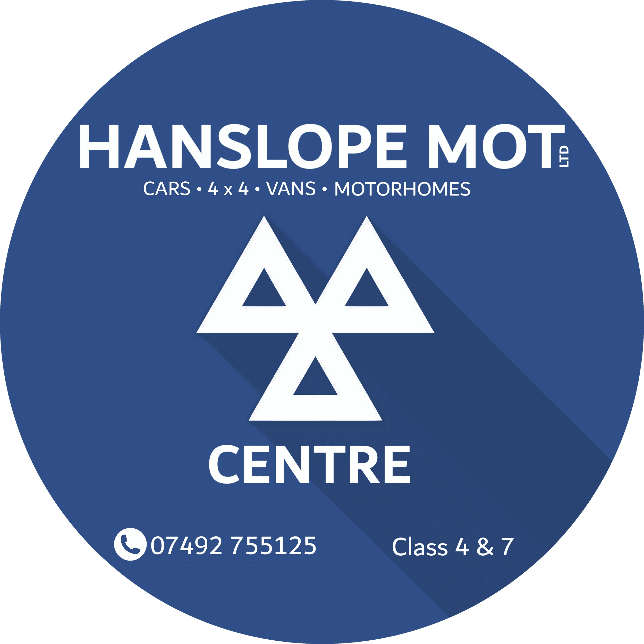 Hanslope MOT Centre Logo