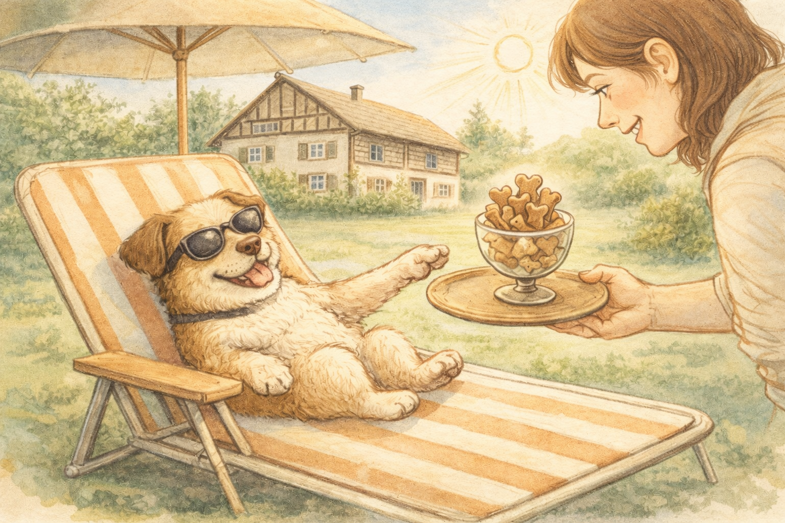 Hunde Ferienbetreuung, Ferienpension im Grünen. Bauernhaus direkt am Waldrand, freistehen, viel Umschwung. Hundeparadies mitten in der Natur. Hundepension, auch Einzelnächte.