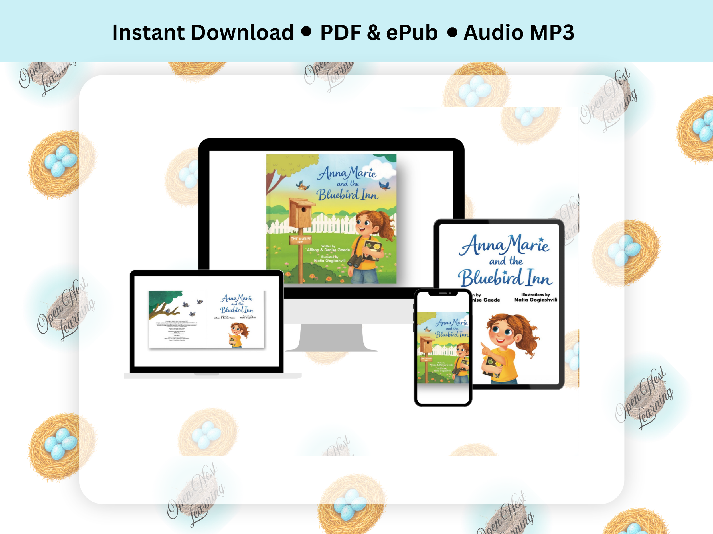 Anna Marie and the Bluebird Inn- Illustrated Children’s eBook + Read-along Audio Bundle