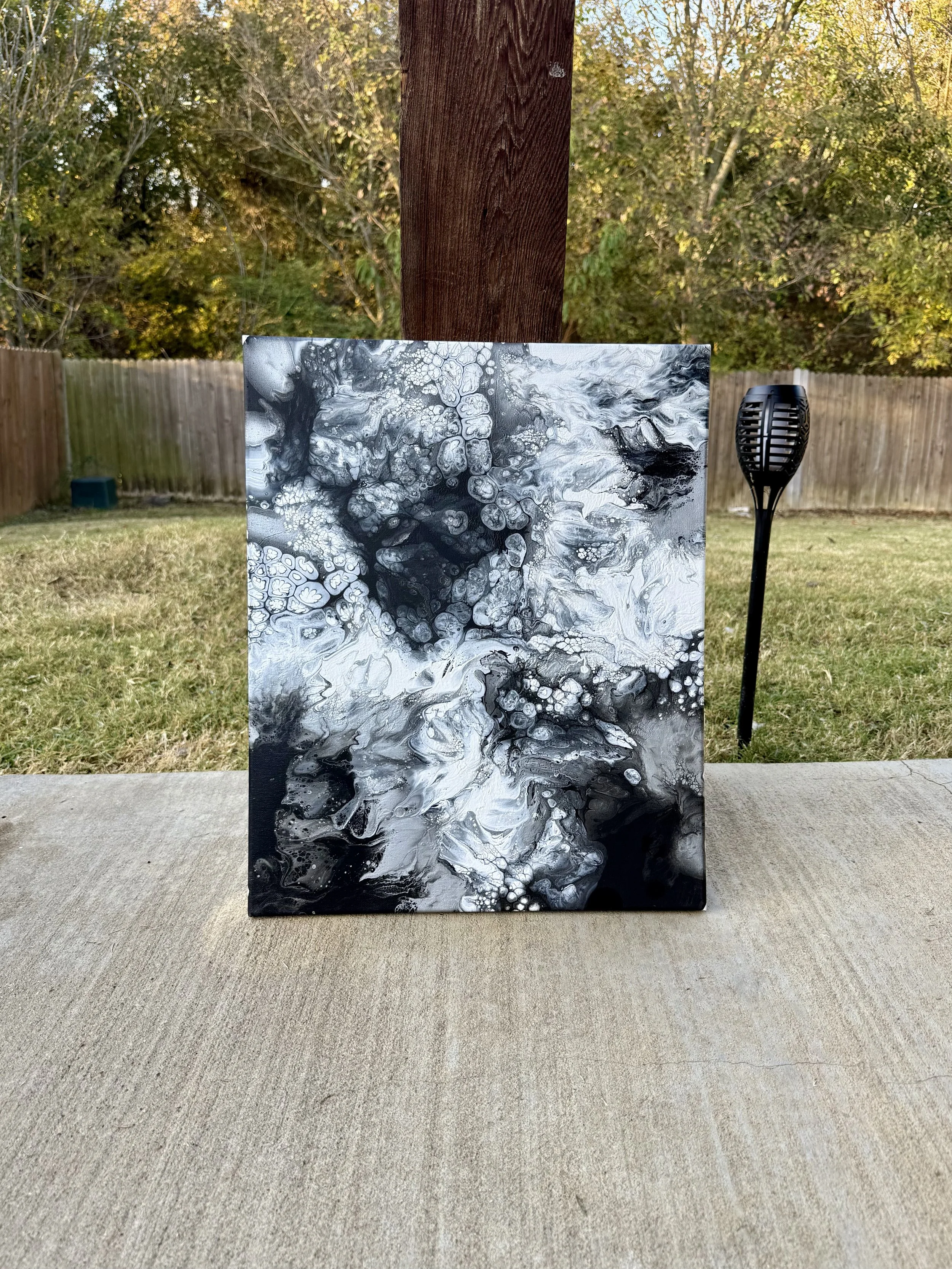 Silver Rush | Fluid Art Piece