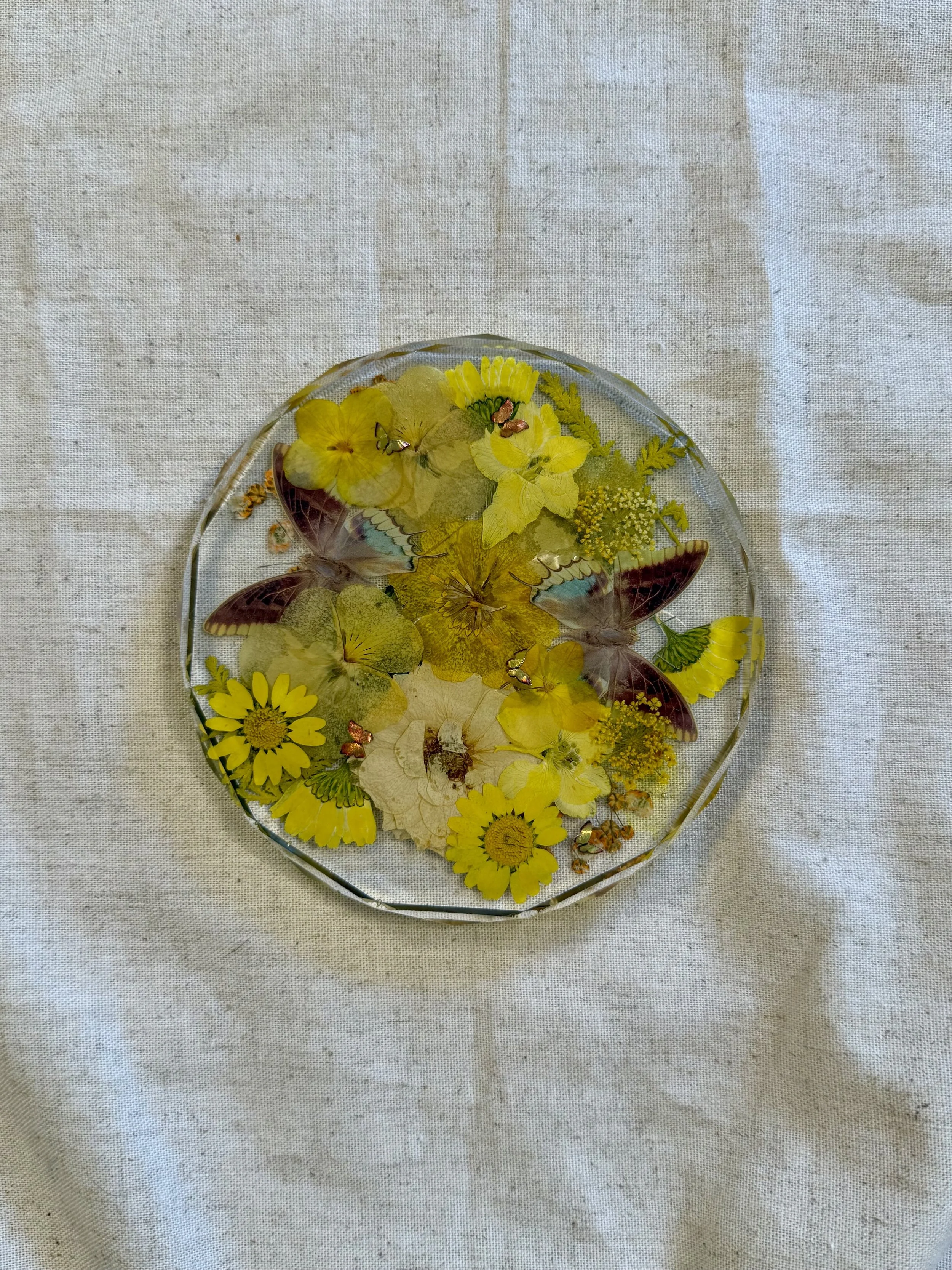 Pressed Blooms | Resin Floral Coaster