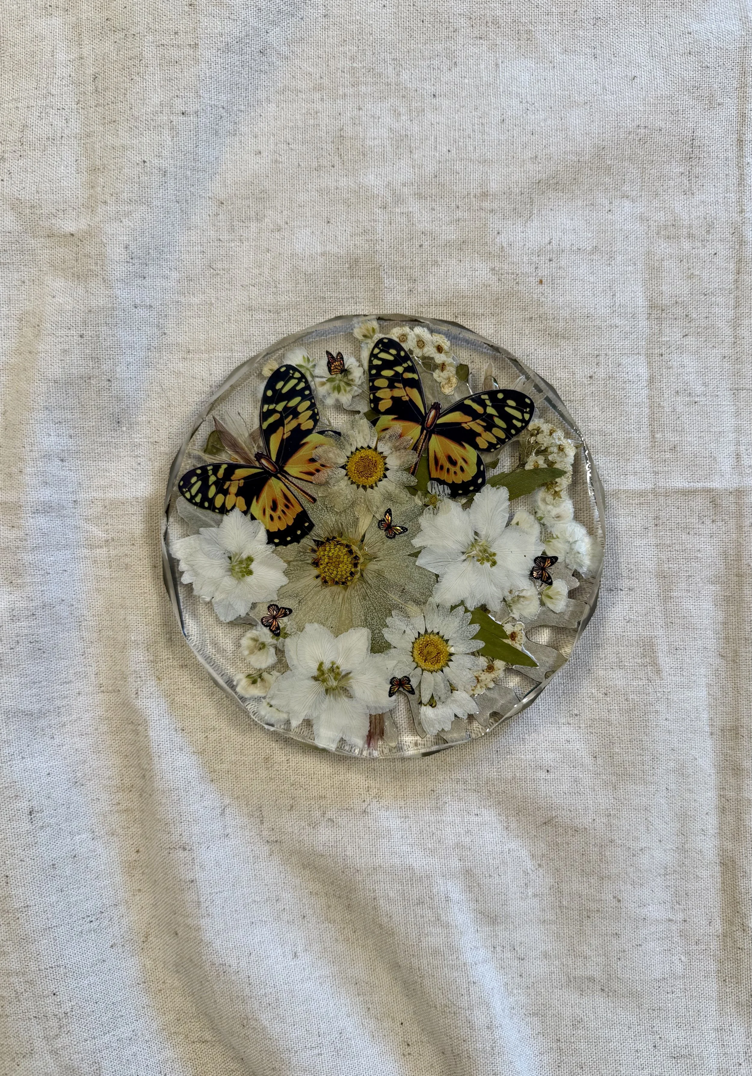 Pressed Blooms | Resin Floral Coaster