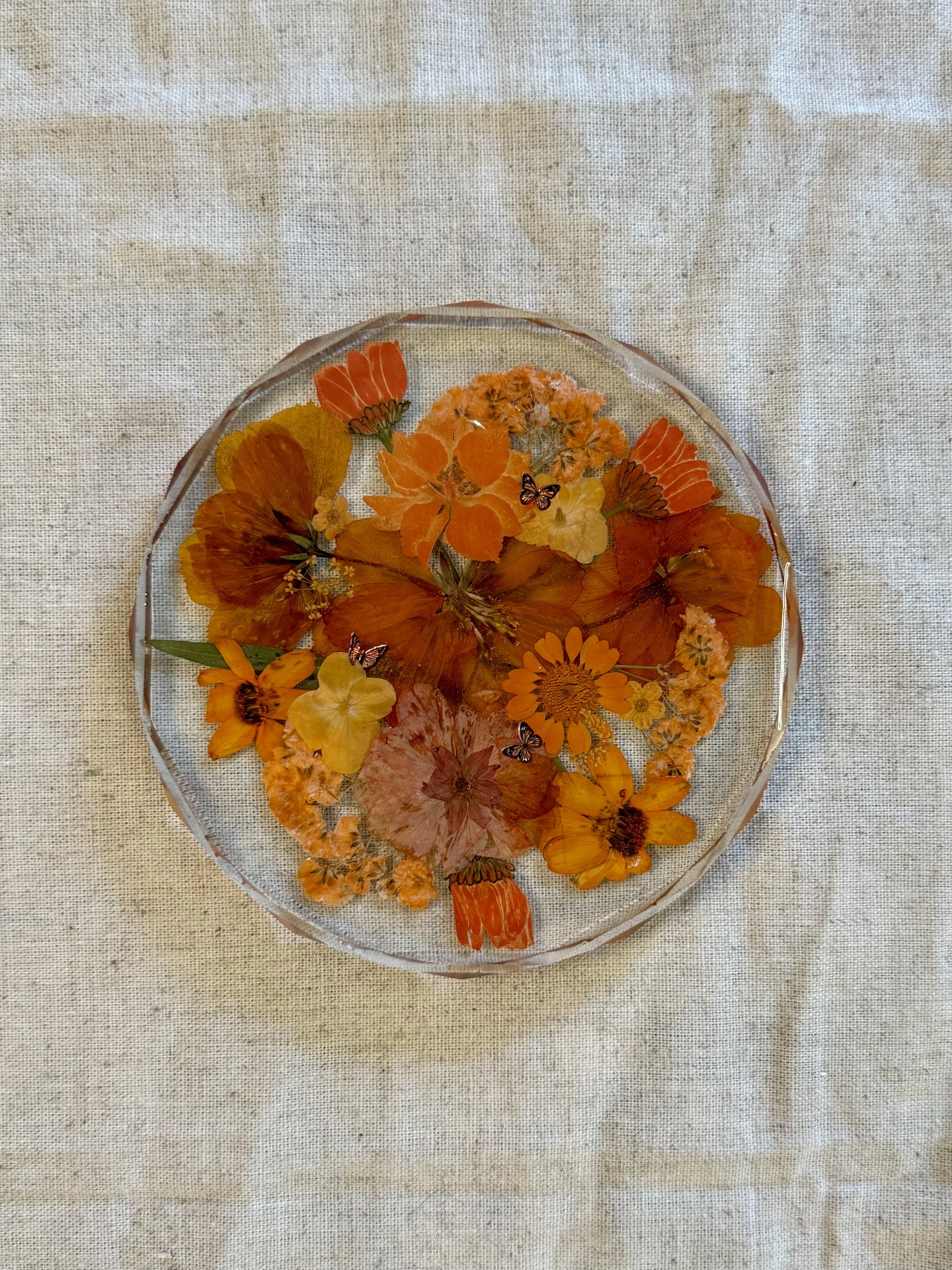 Pressed Blooms | Resin Floral Coaster
