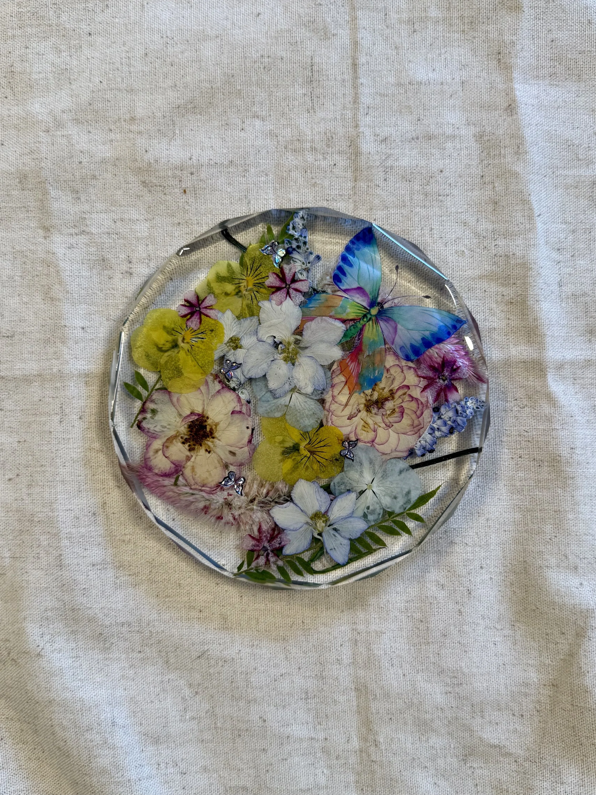 Pressed Blooms | Resin Floral Coaster