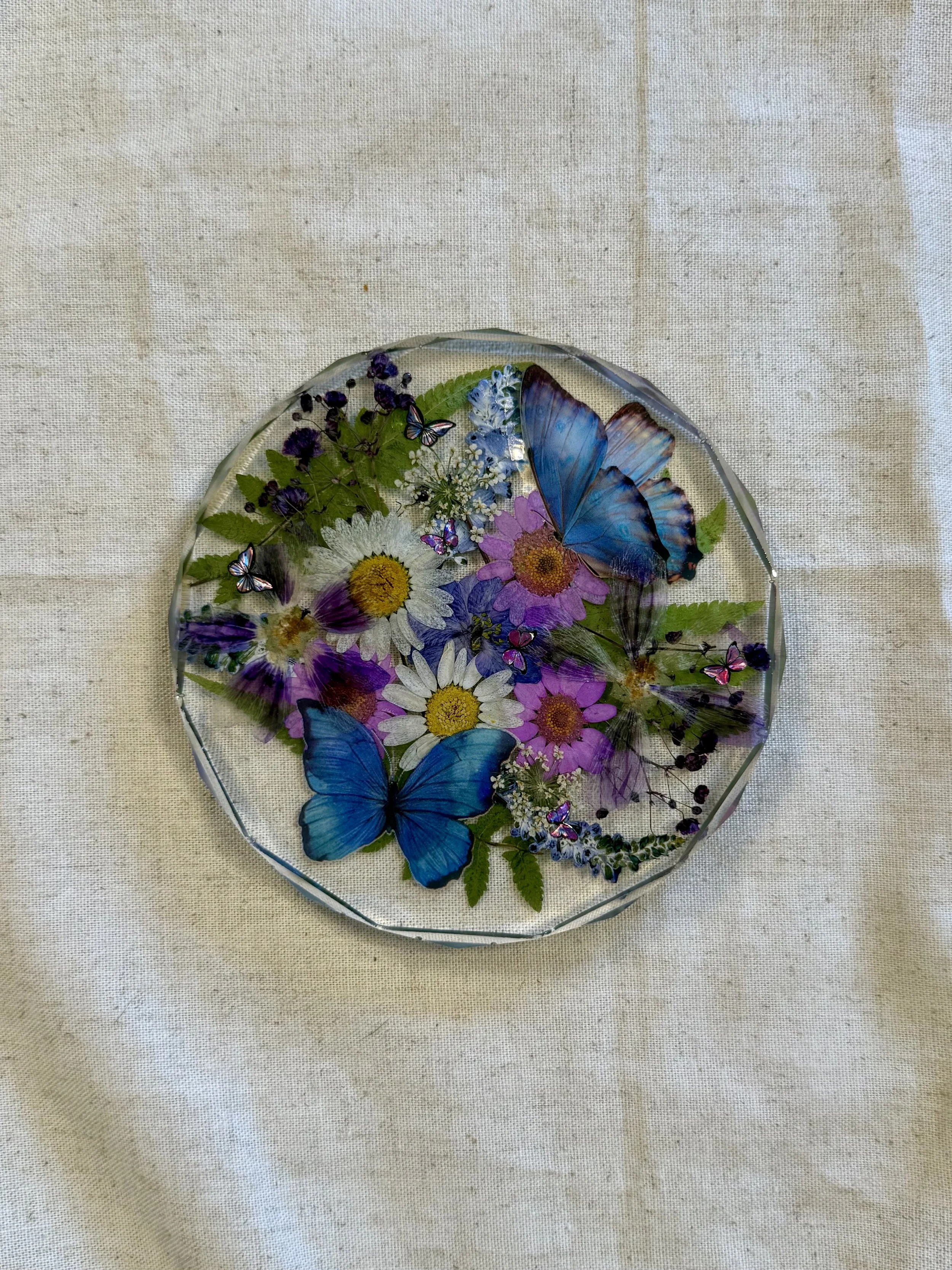 Pressed Blooms | Resin Floral Coaster