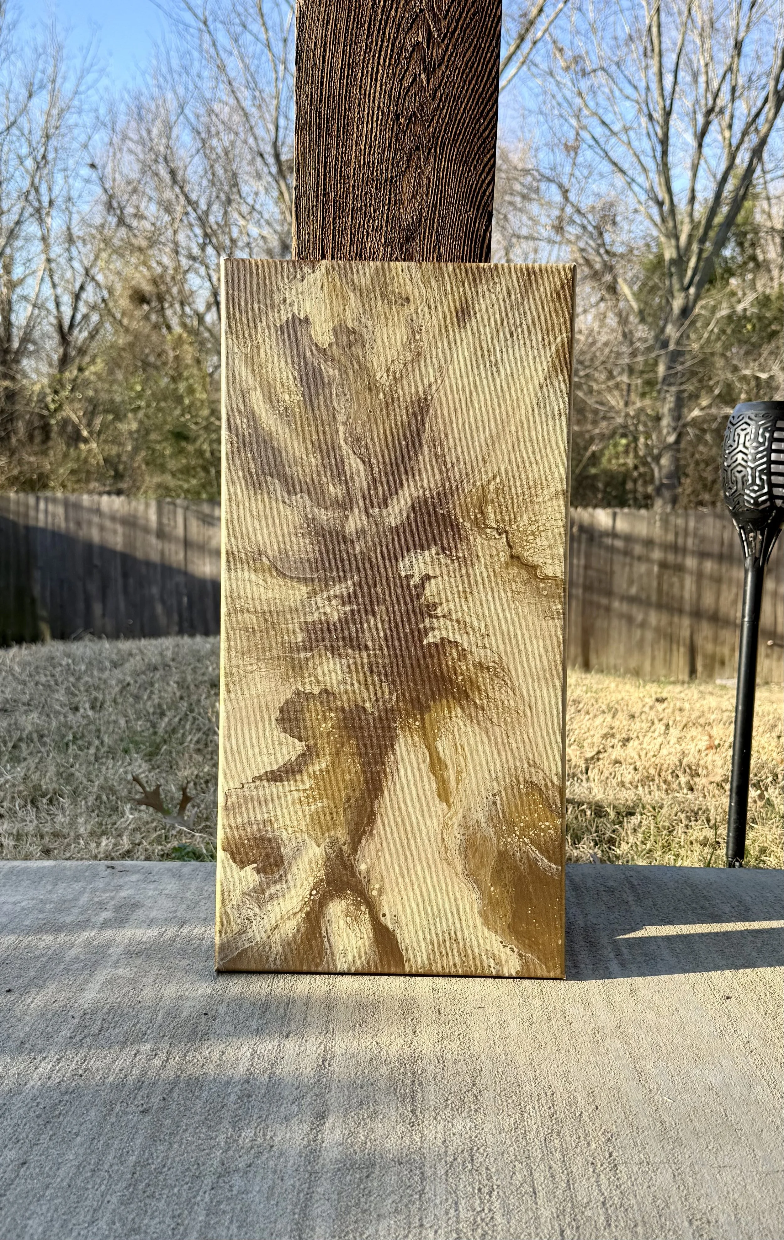 Gilded | Fluid Art Piece