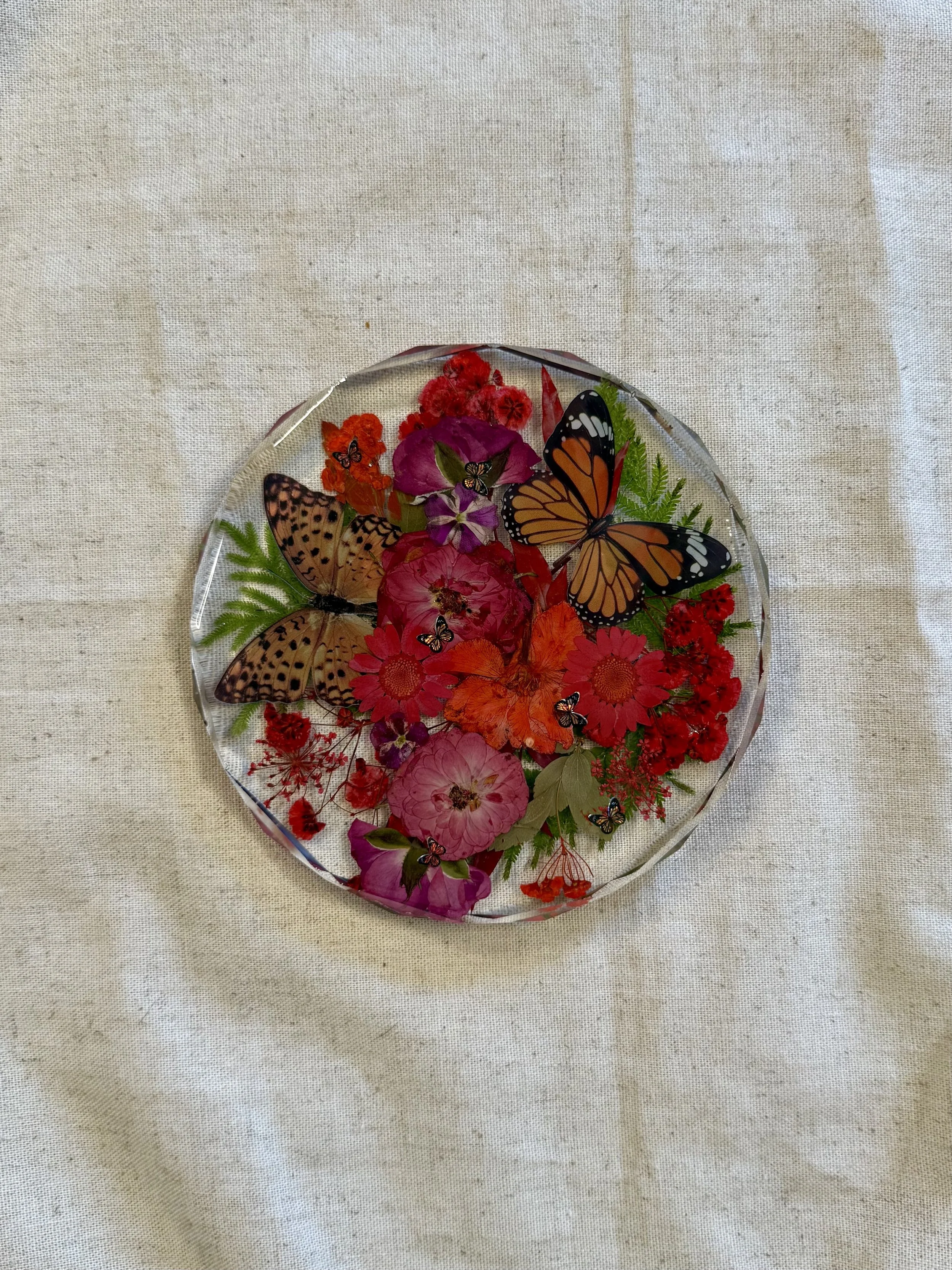 Pressed Blooms | Resin Floral Coaster