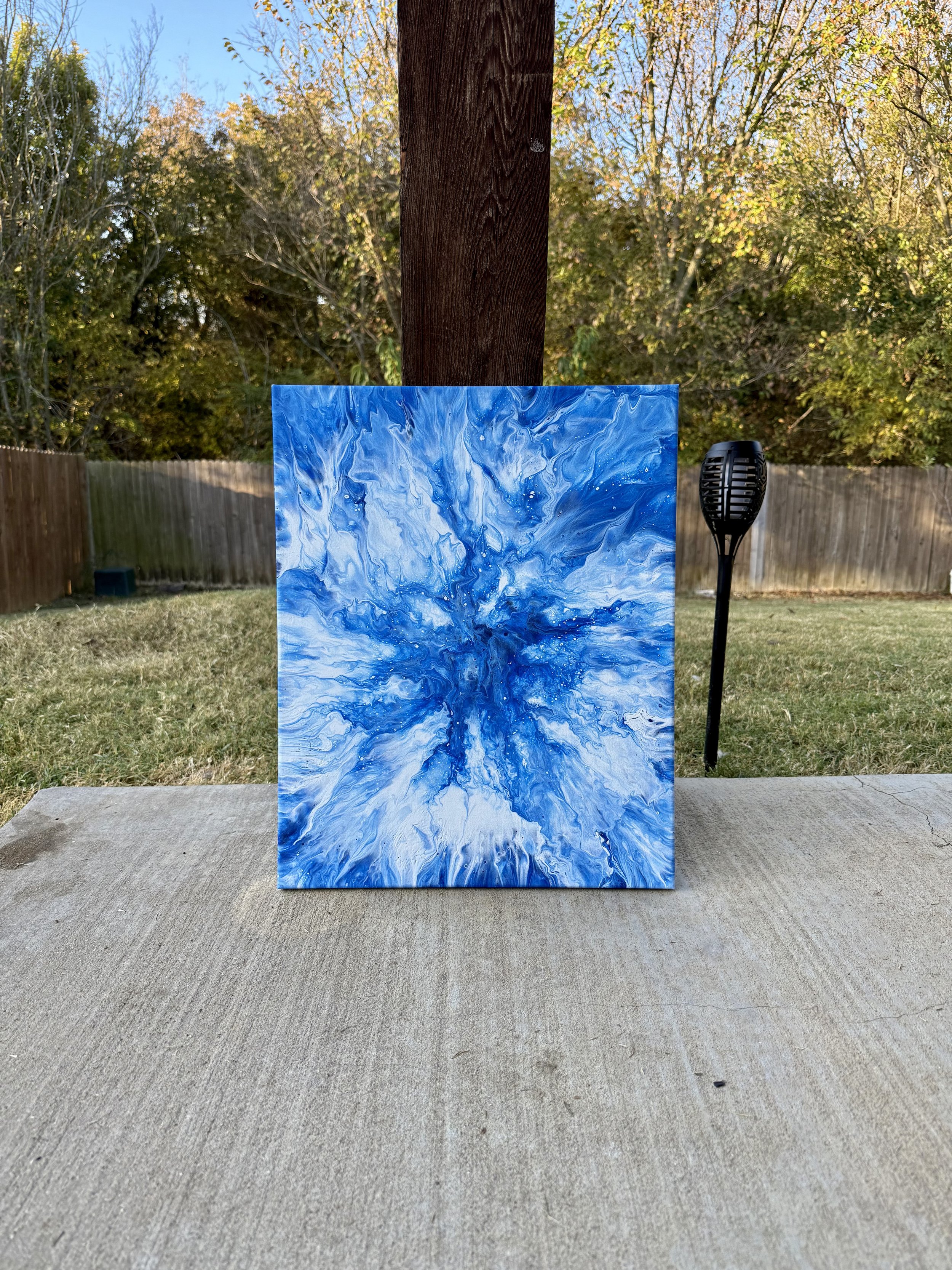 Ice Ice Baby | Fluid Art Piece