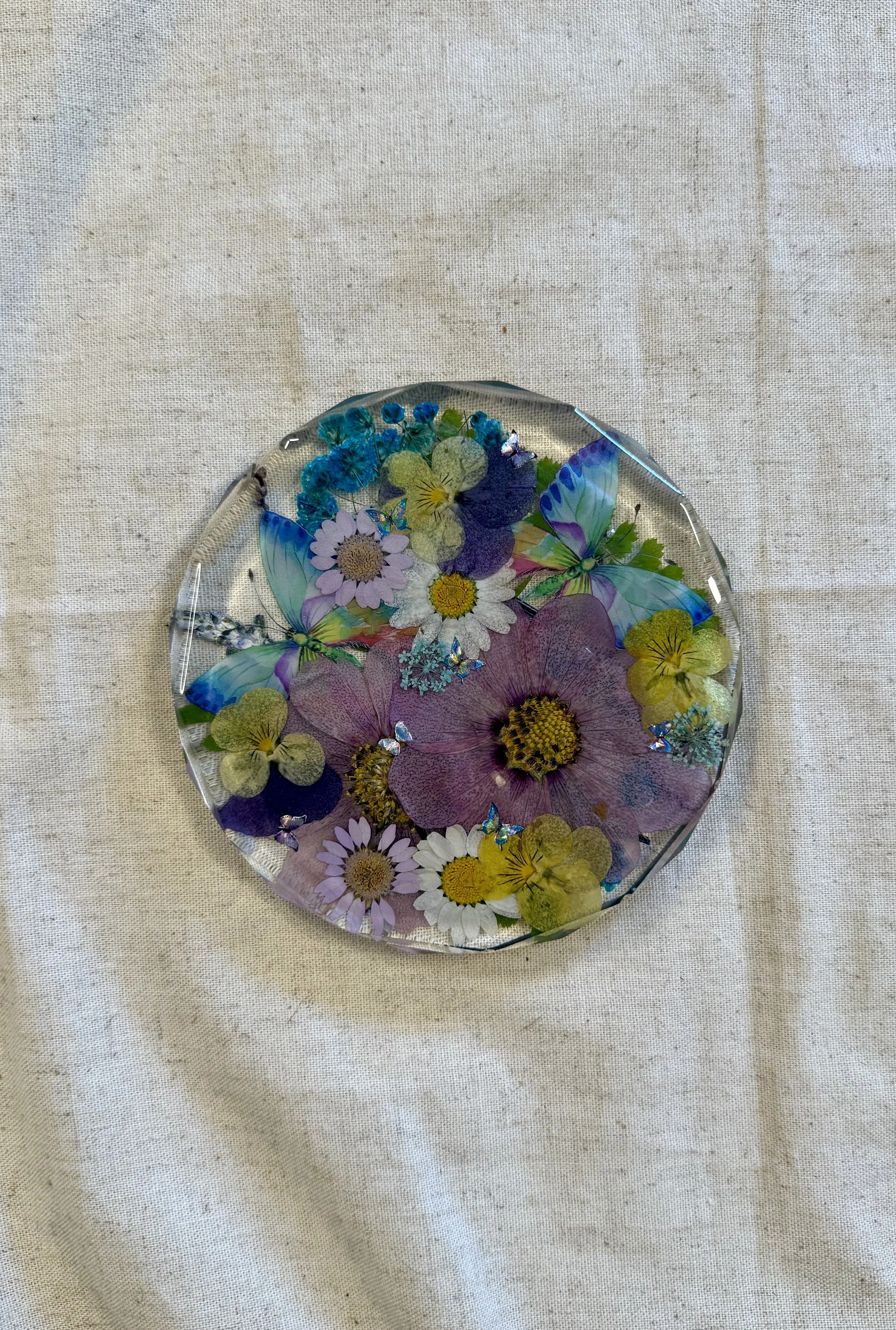 Pressed Blooms | Resin Floral Coaster