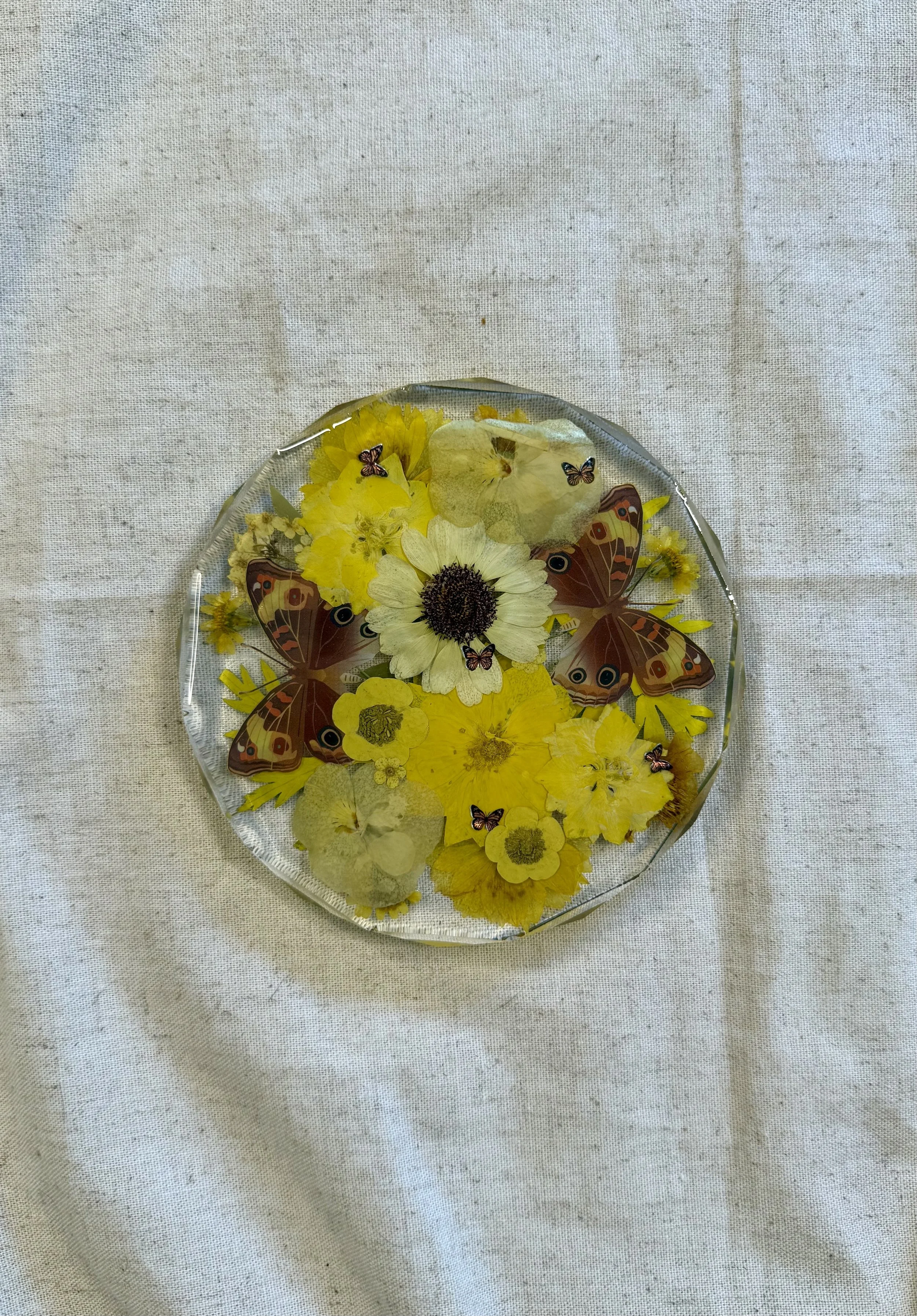 Pressed Blooms | Resin Floral Coaster