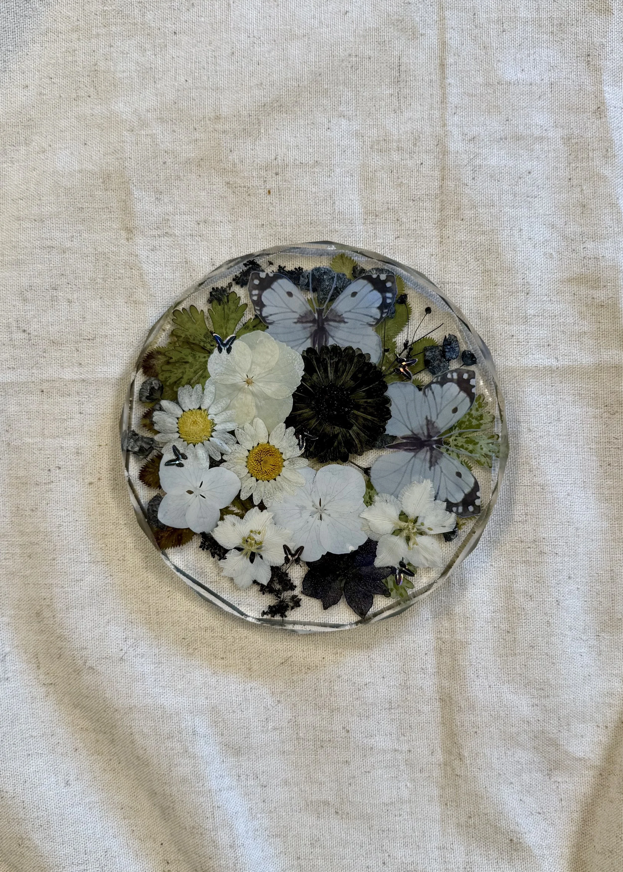 Pressed Blooms | Resin Floral Coaster