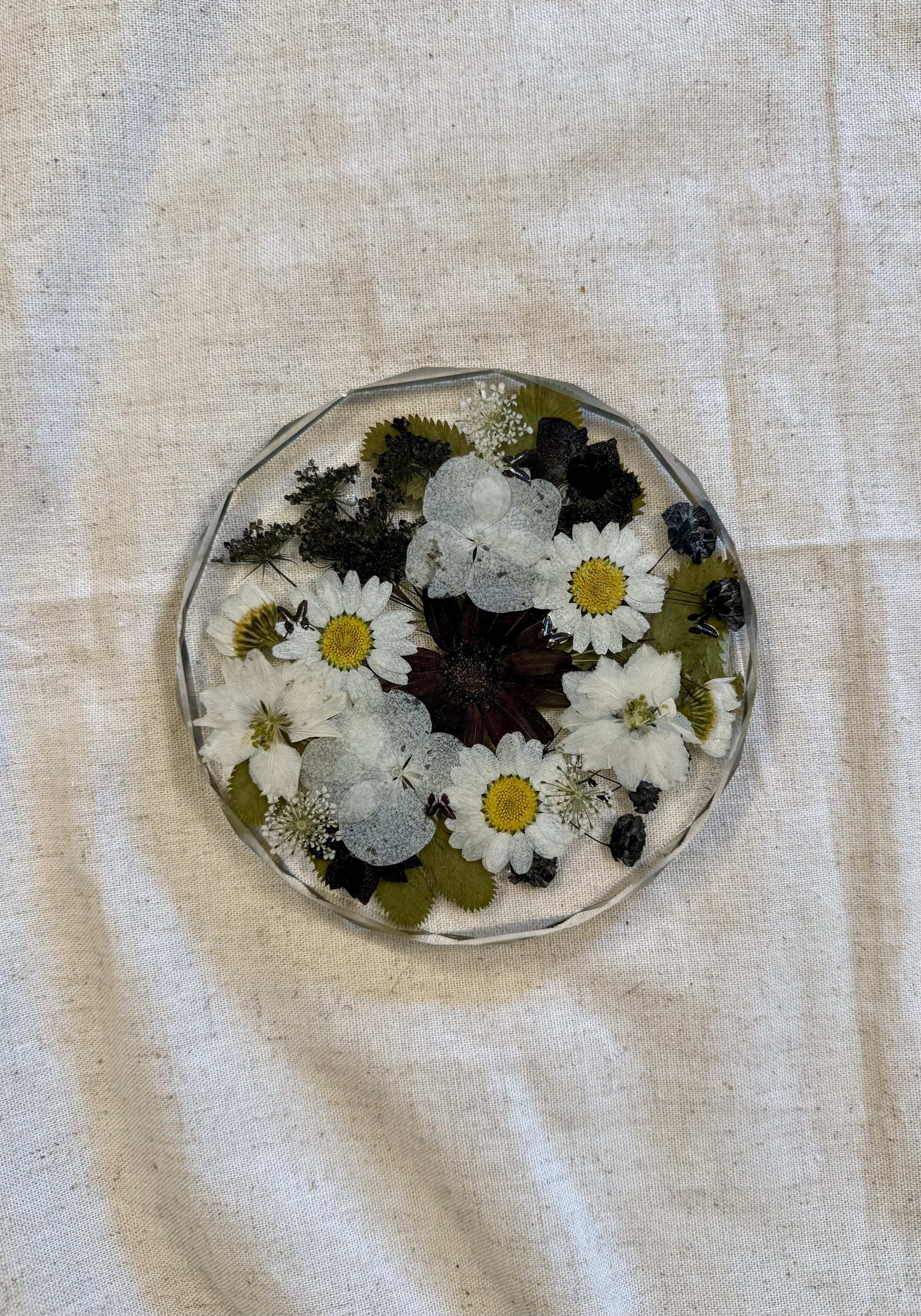 Pressed Blooms | Resin Floral Coaster