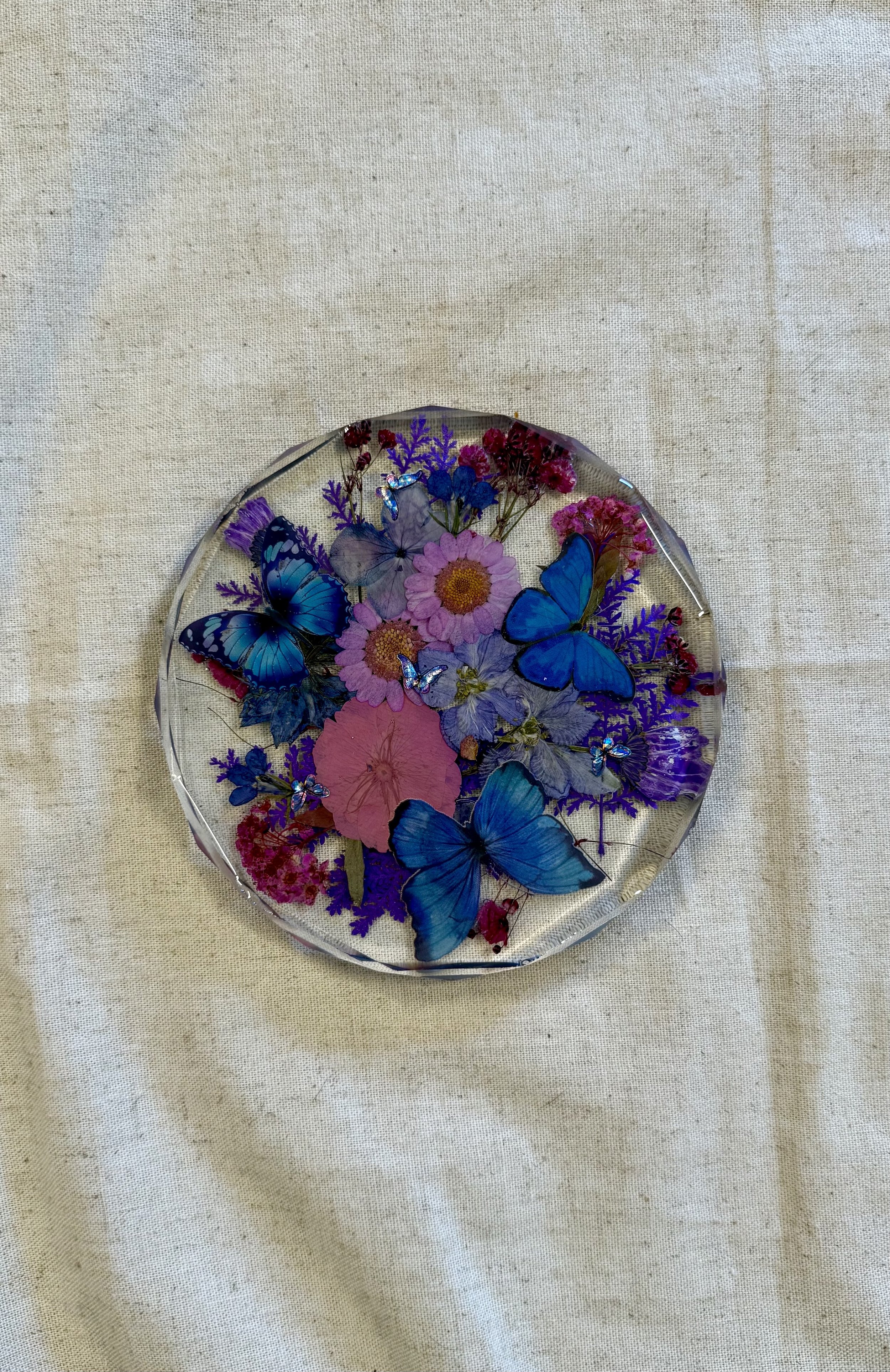 Pressed Blooms | Resin Floral Coaster