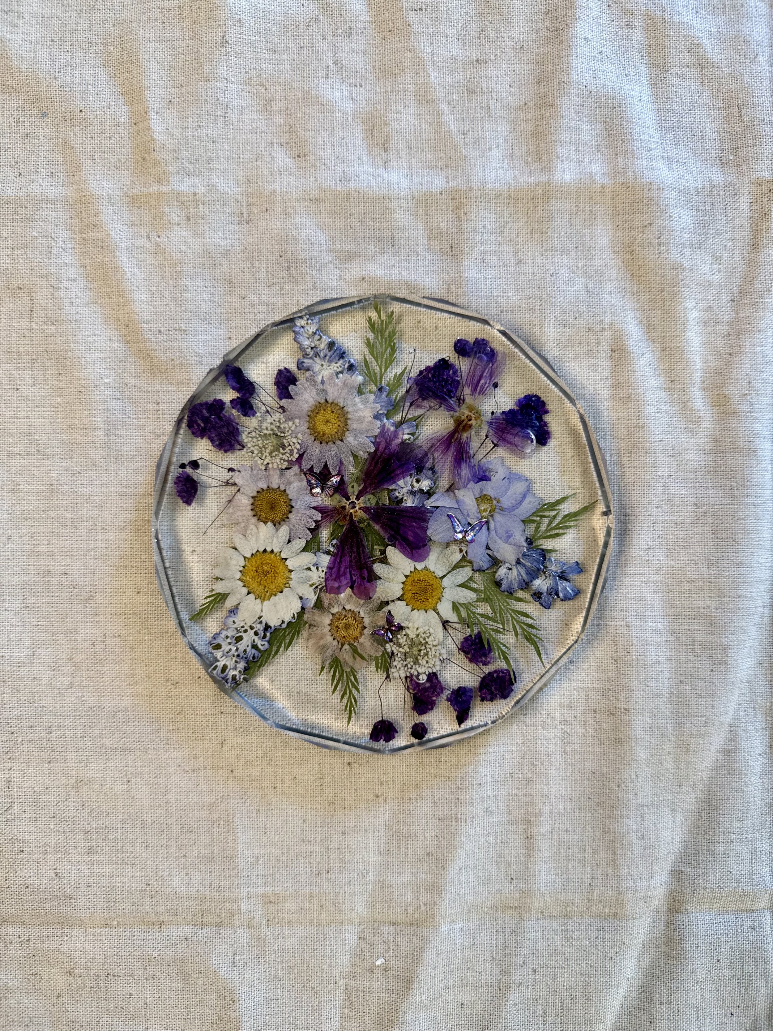 Pressed Blooms | Resin Floral Coaster