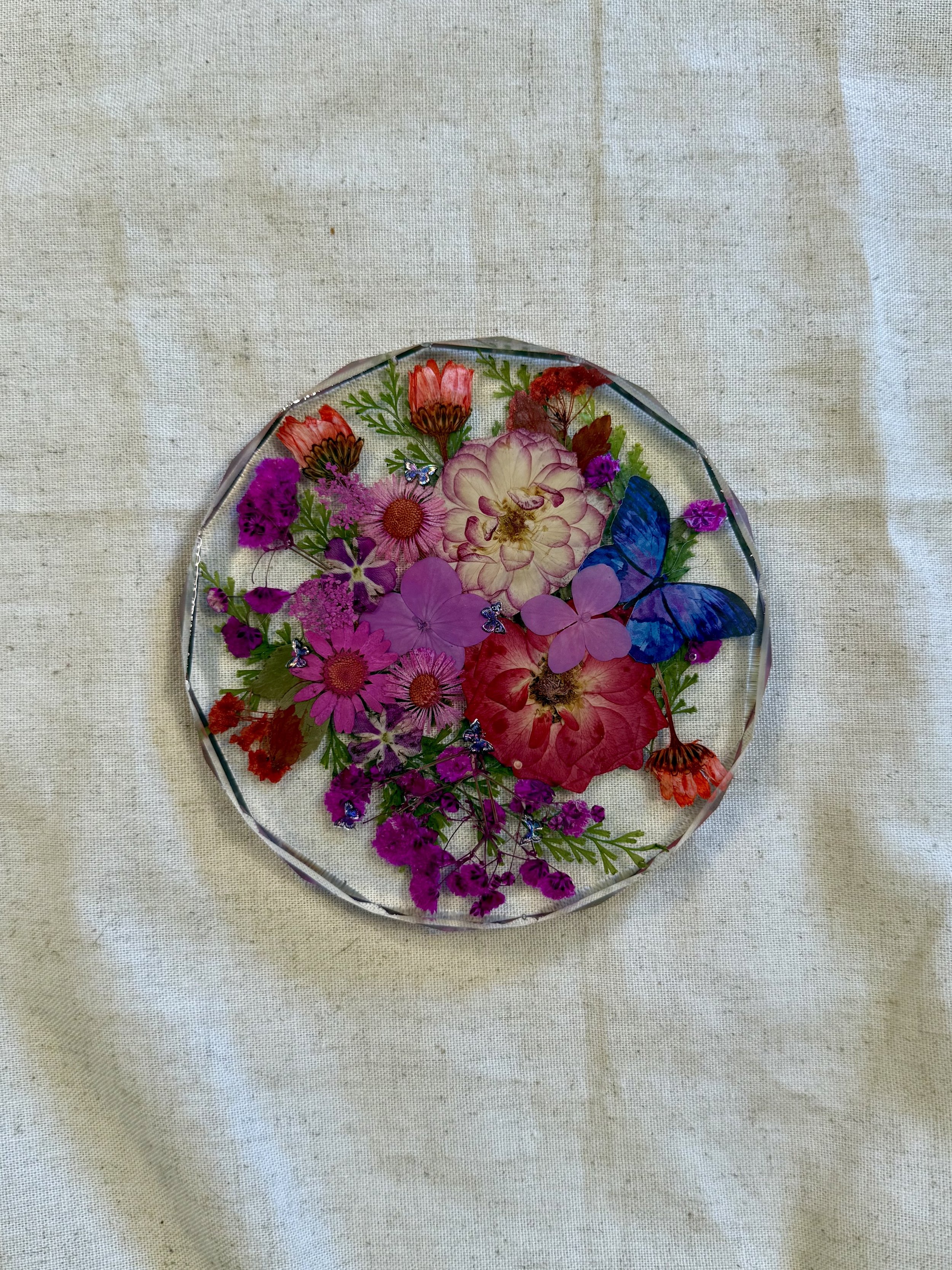 Pressed Blooms | Resin Floral Coaster