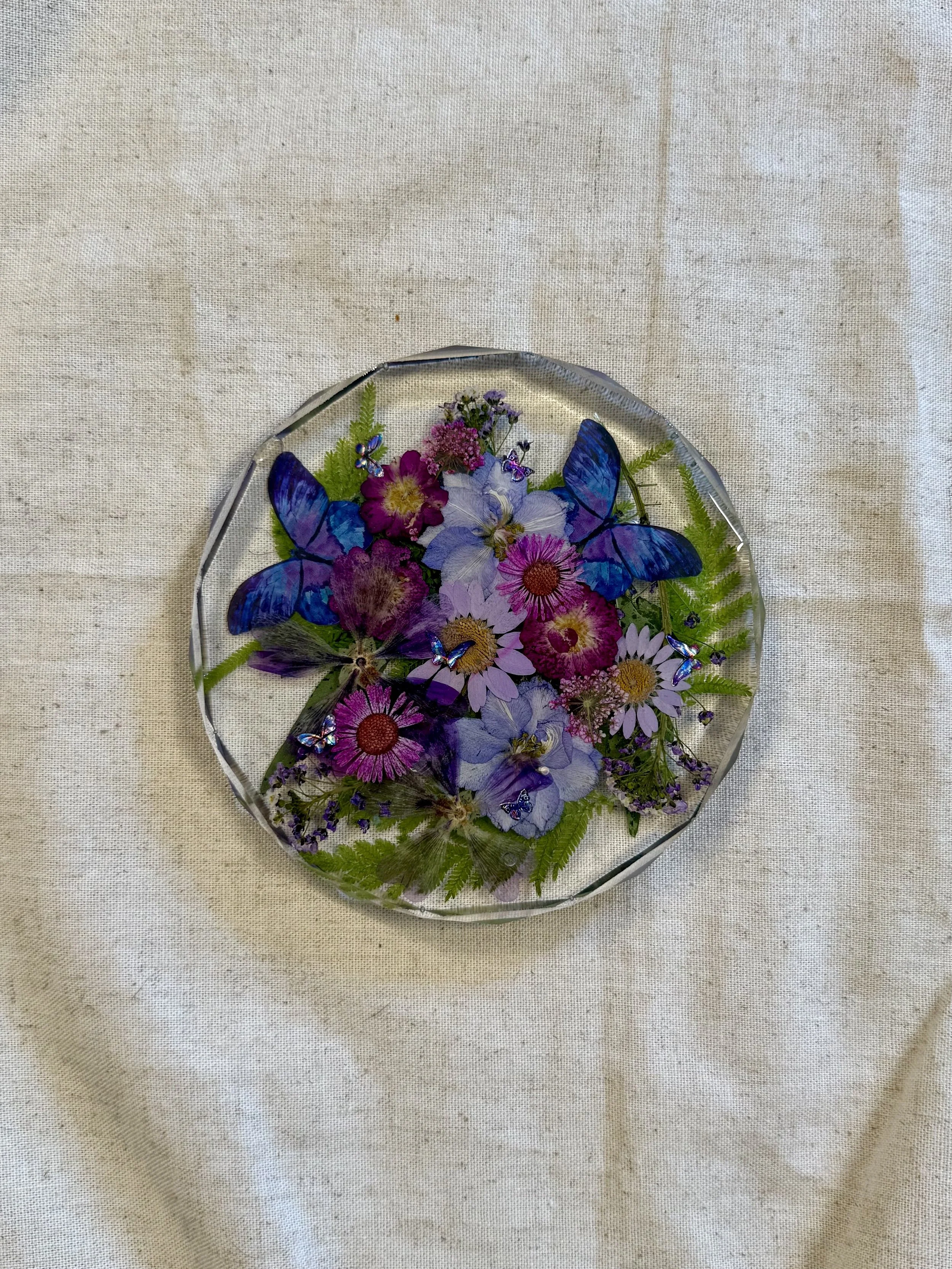 Pressed Blooms | Resin Floral Coaster