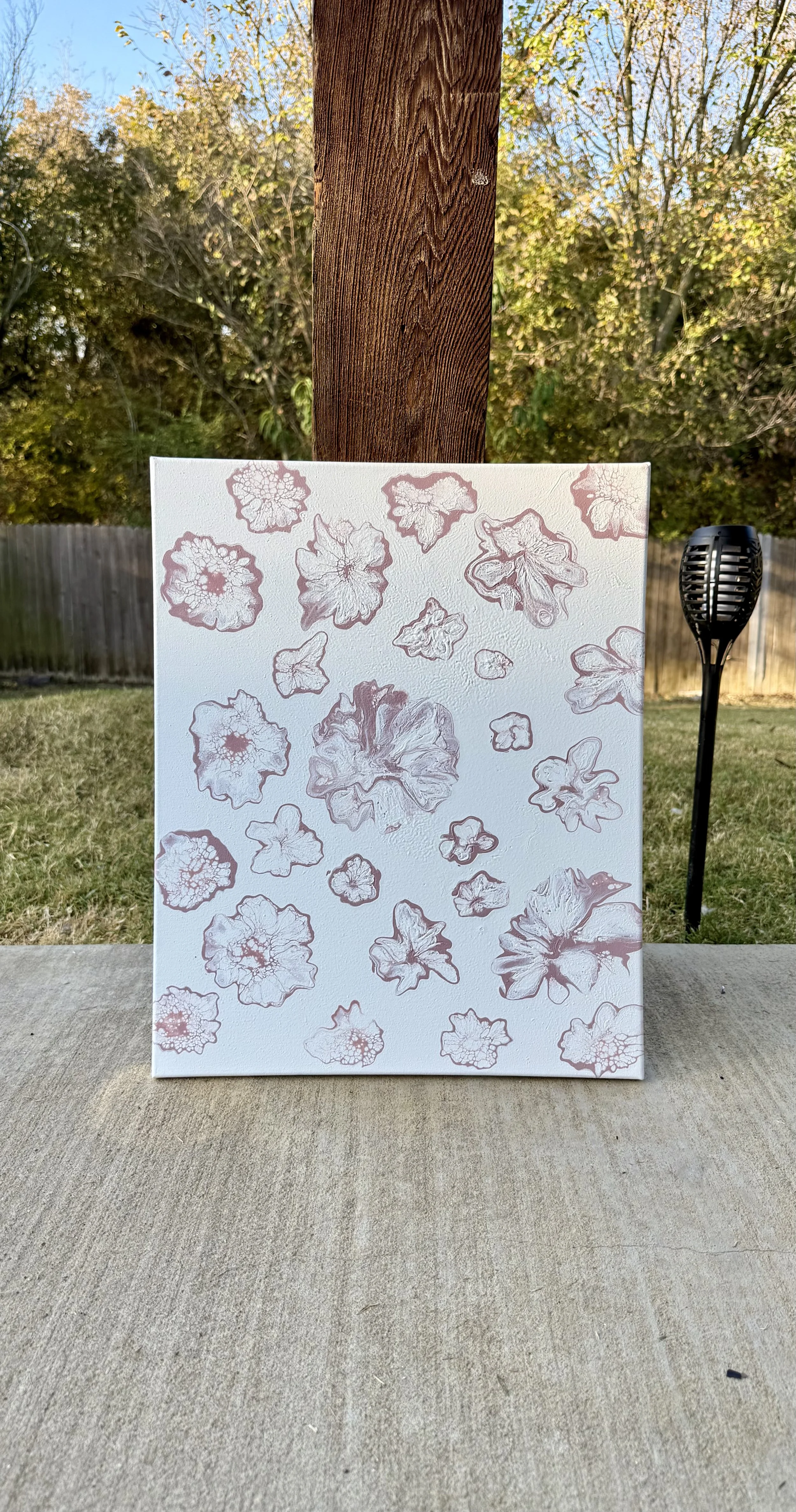 Pink Blooms | Fluid Art Piece