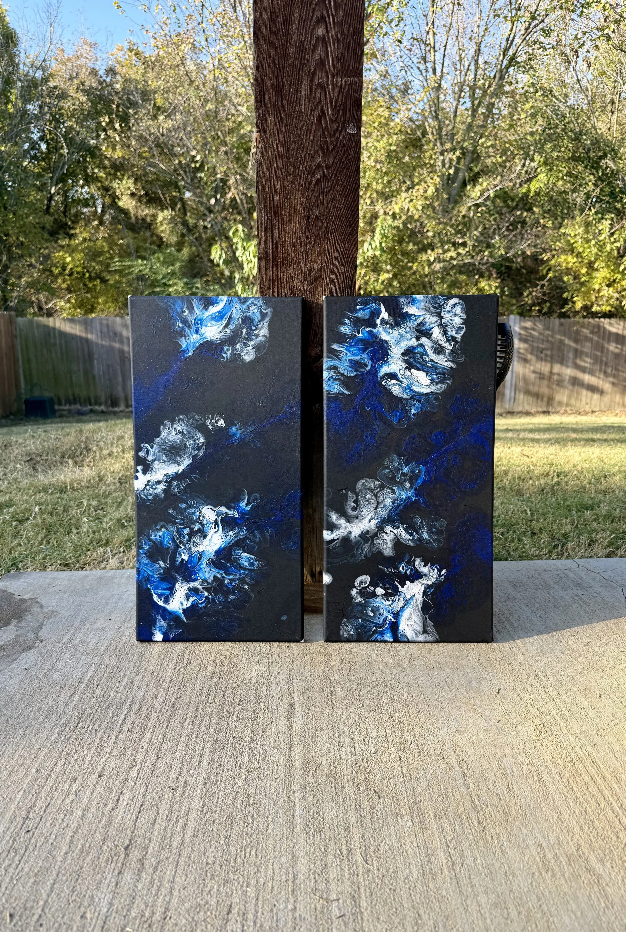 Dark Matter Bloom | Fluid Art Piece