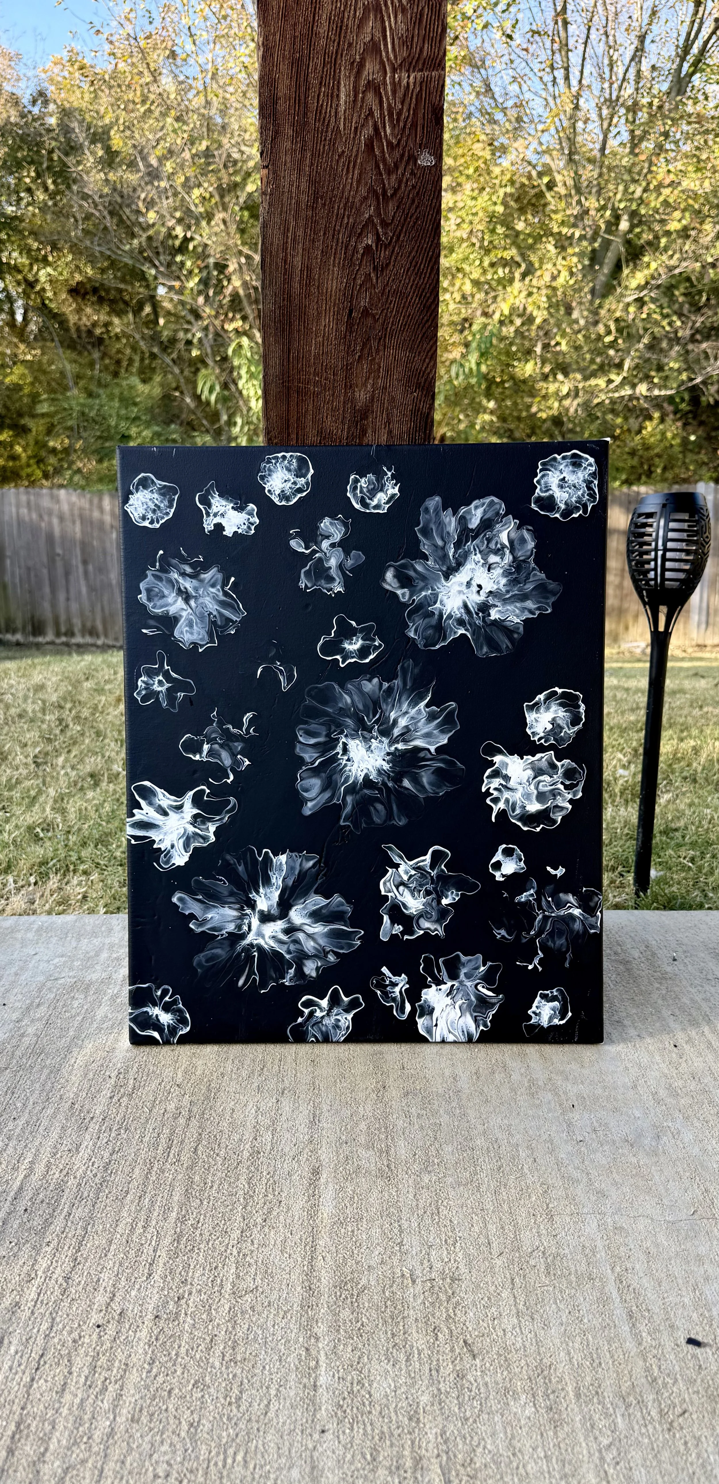 Blooming Flowers 2 | Fluid Art Piece