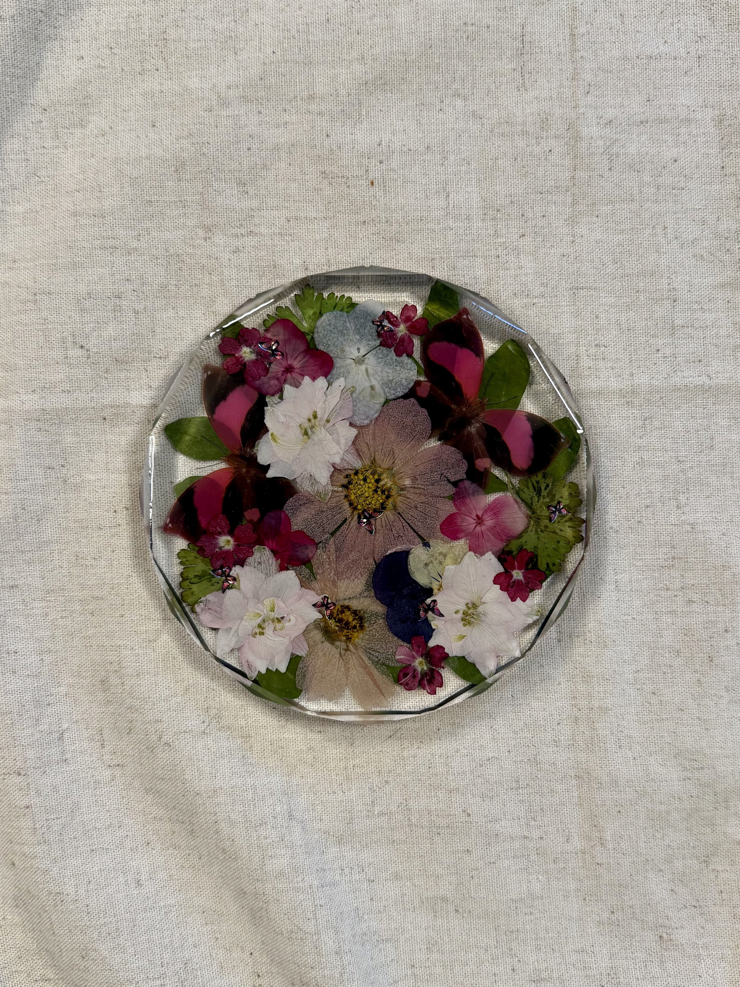 Pressed Blooms | Resin Floral Coaster