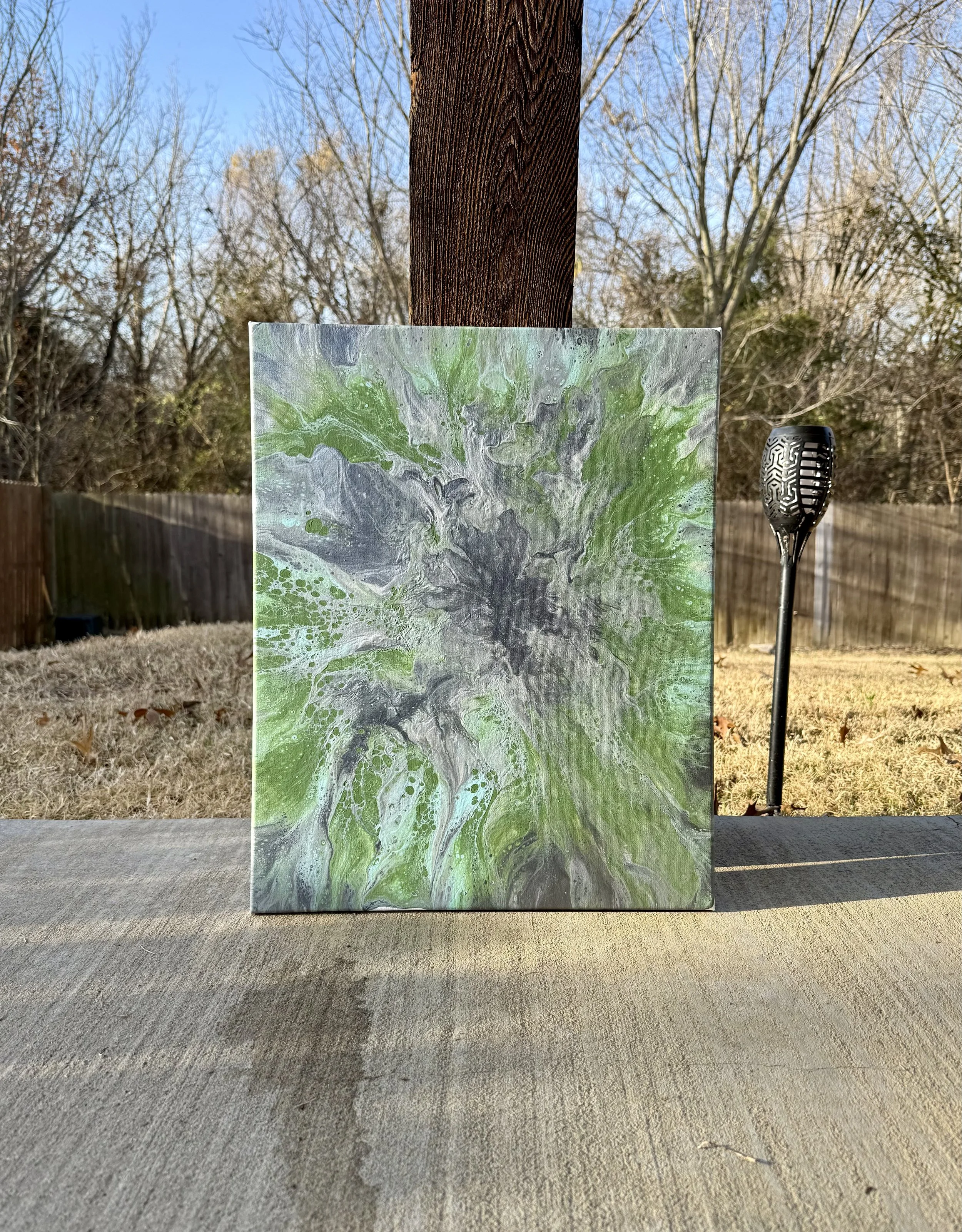 Chlorophyll | Fluid Art Piece