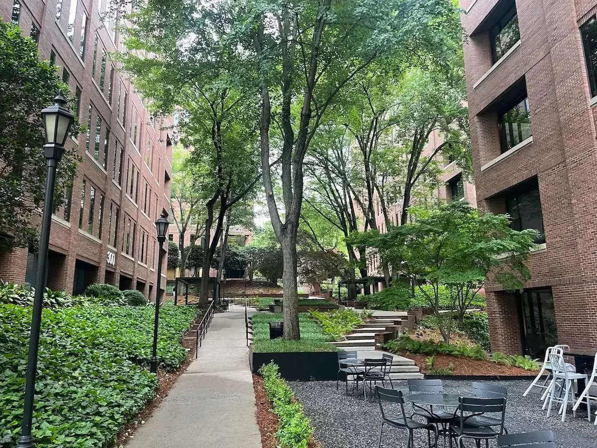 Northcreek Office Park campus walkway Buckhead Atlanta RTL Construction