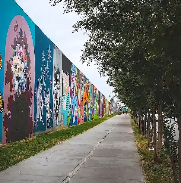 Atlanta BeltLine trail and murals Midtown Georgia