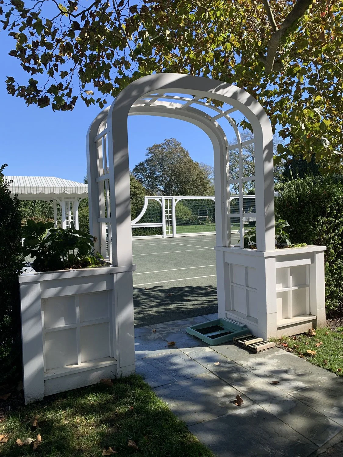 Lear Landscape- South Main St - tennis court arbor-planter.jpg