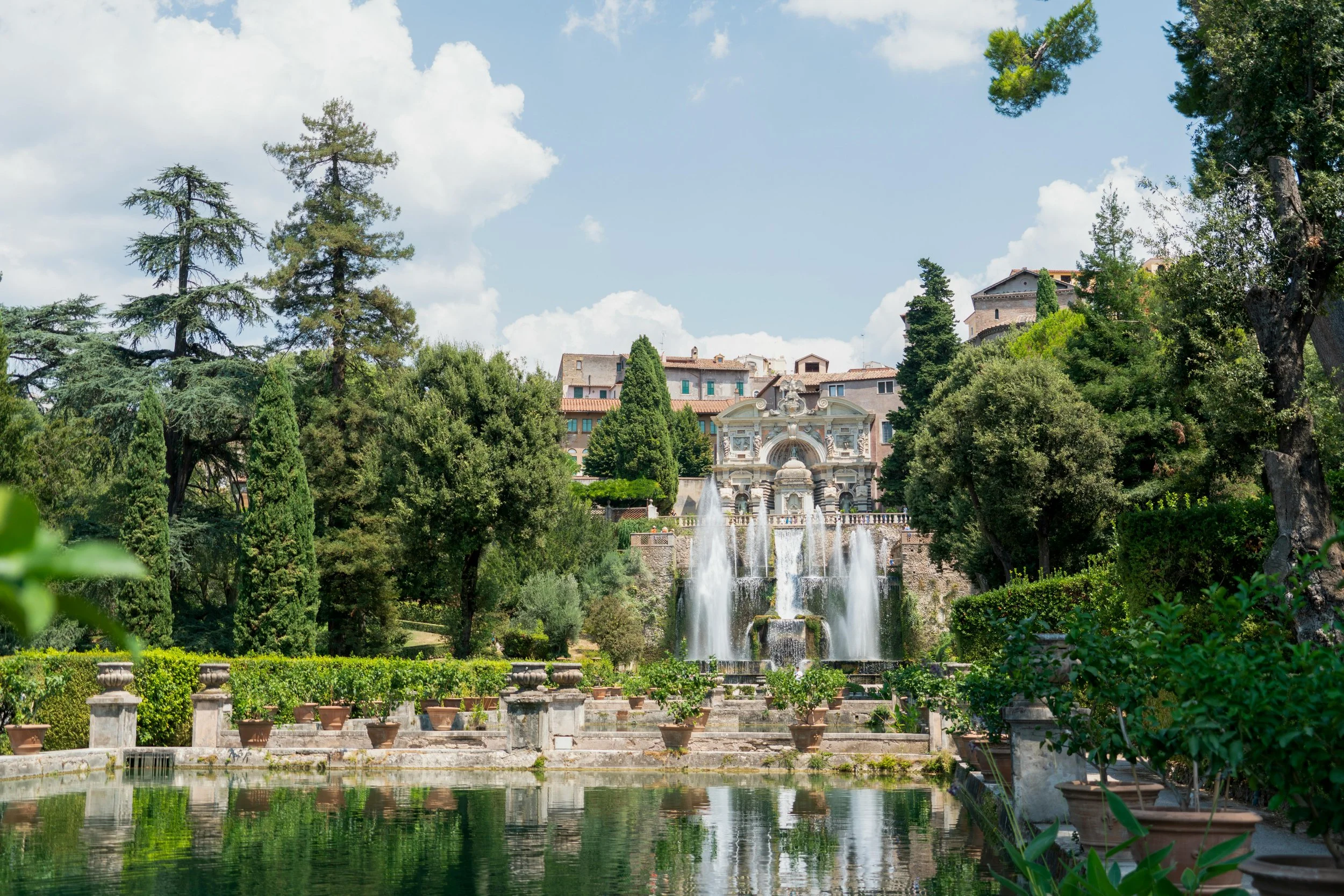 Historic European gardens expressing the character of a destination