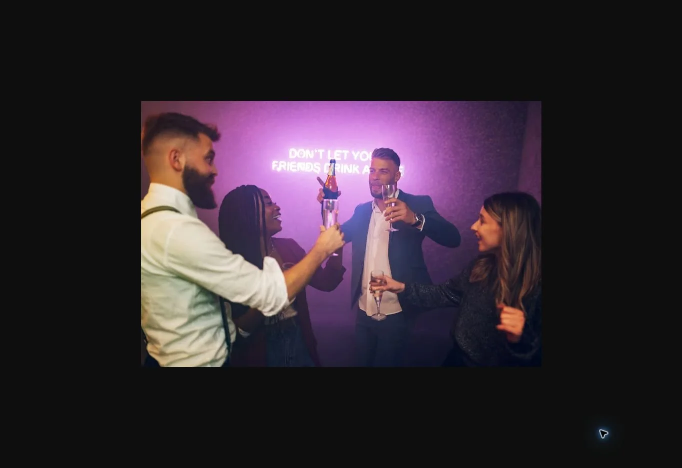 Guests taking part in an interactive brand activation experience
