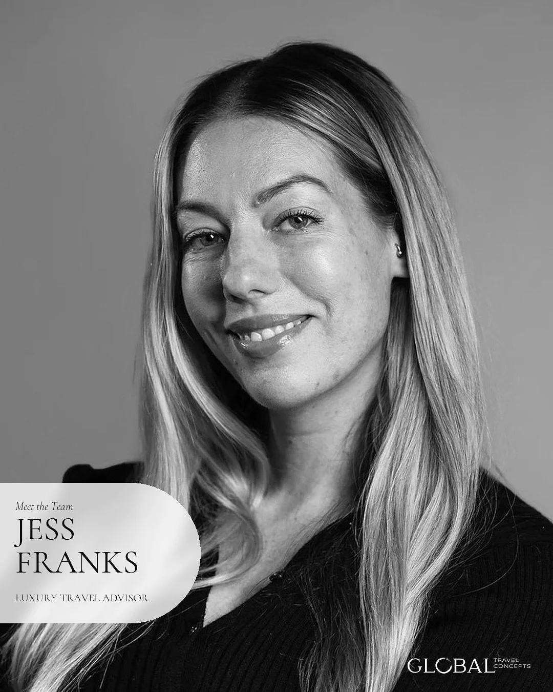 Meet Jess Franks, Luxury Travel Advisor at Global Travel Concepts.

With over a decade spent touring the world alongside Grammy Award-winning artists, Jess brings a rare level of precision and access to every journey she designs. From private aviatio