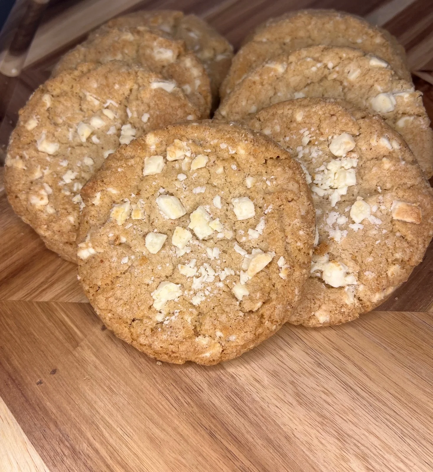 Brown Butter White Chocolate Chunk Cookies